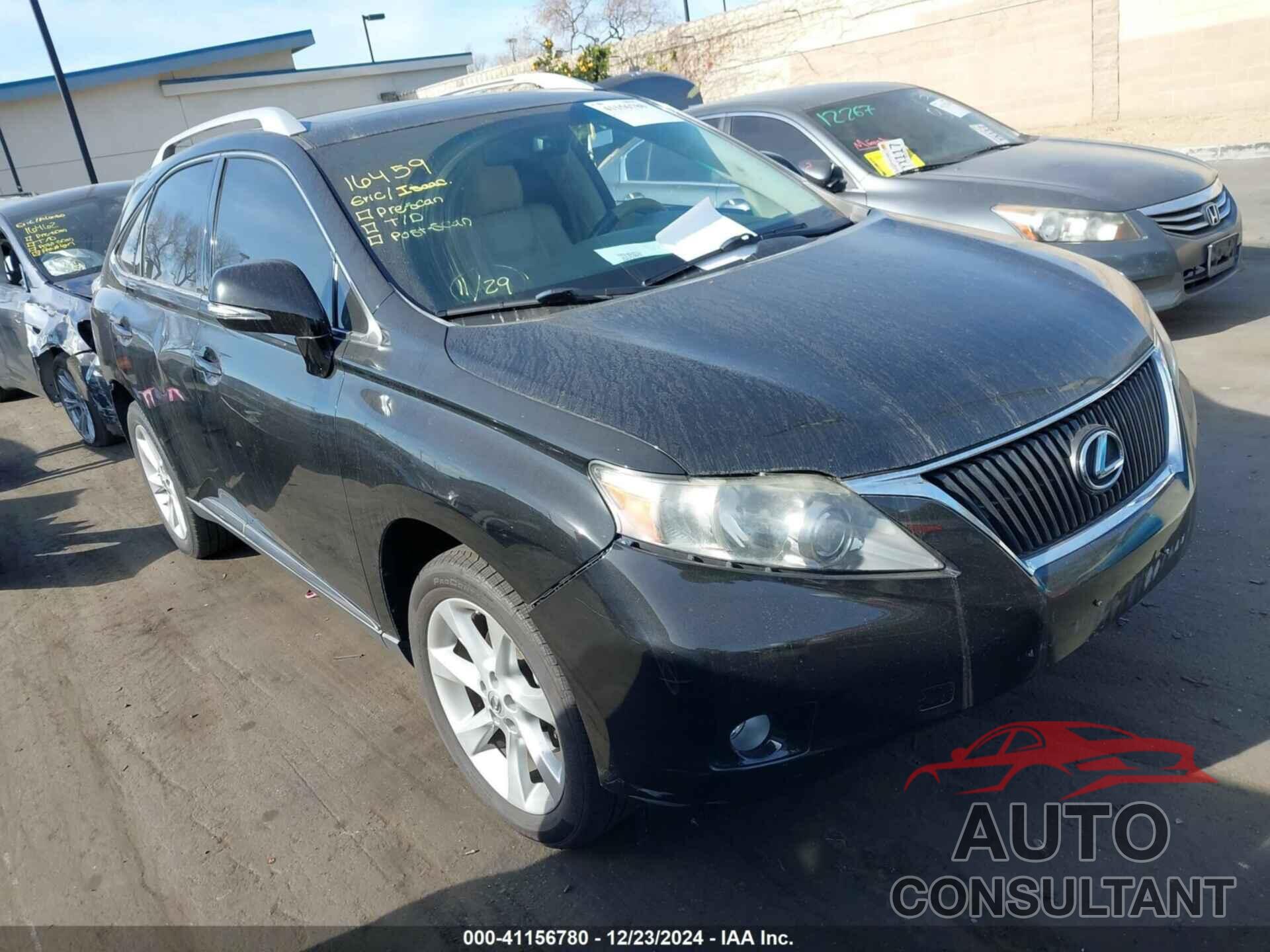 LEXUS RX 350 2012 - 2T2ZK1BA9CC084743