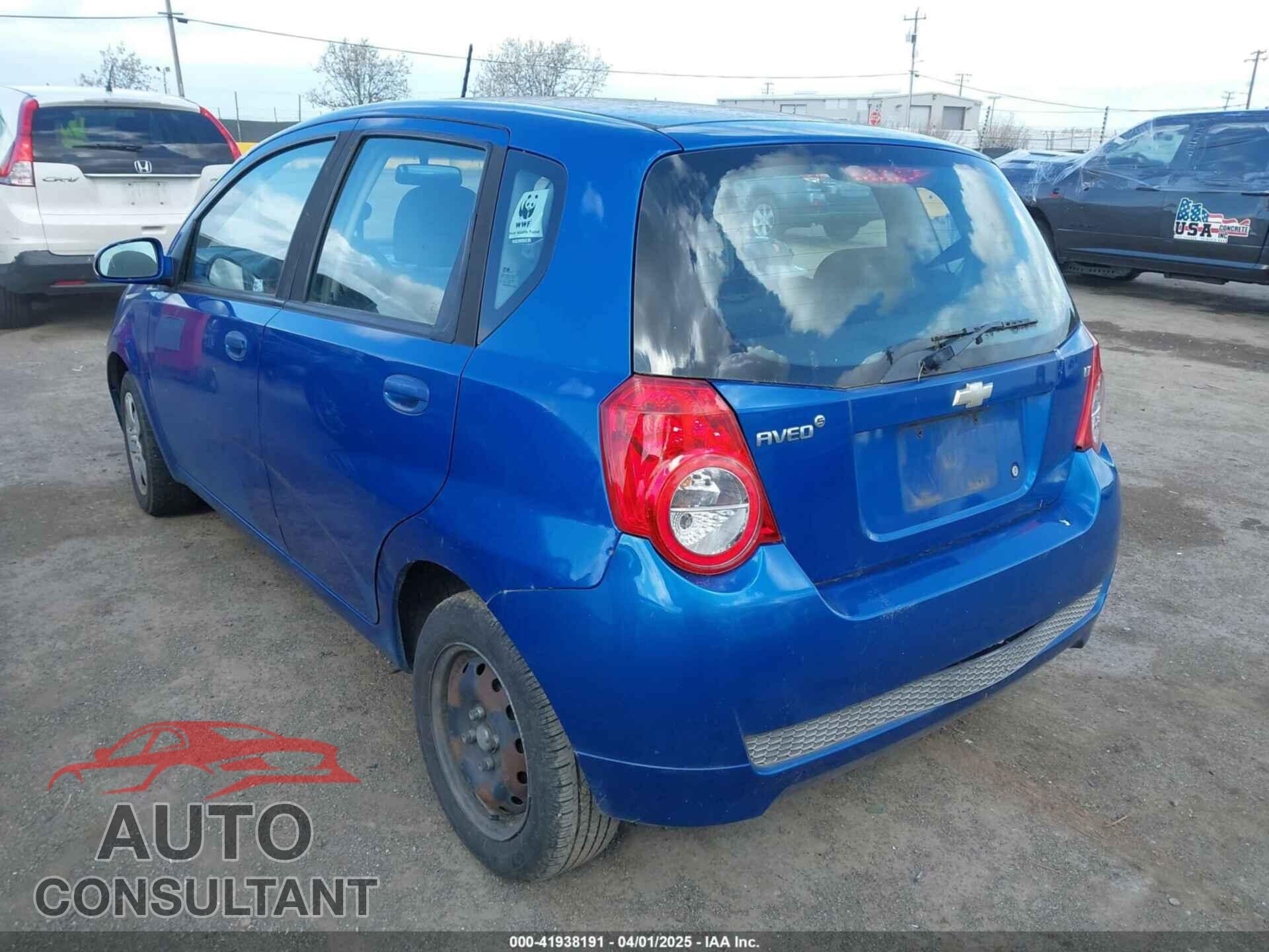 CHEVROLET AVEO 2010 - KL1TD6DEXAB117480