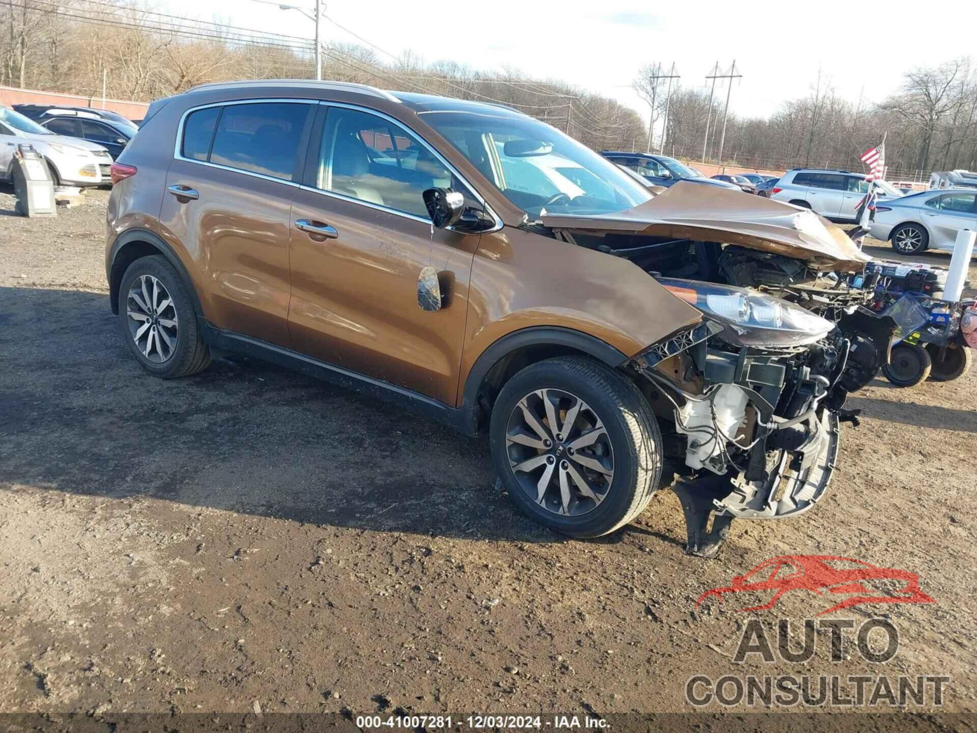 KIA SPORTAGE 2017 - KNDPNCAC6H7189699