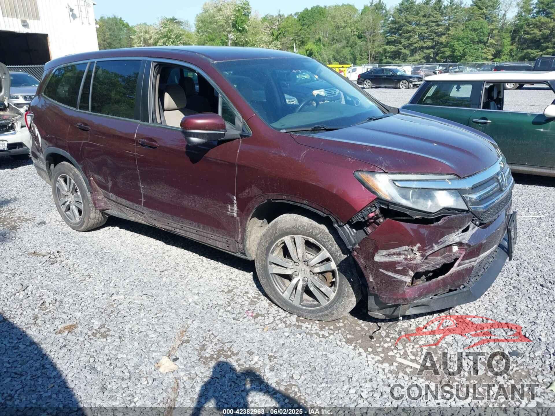 HONDA PILOT 2016 - 5FNYF6H33GB029541