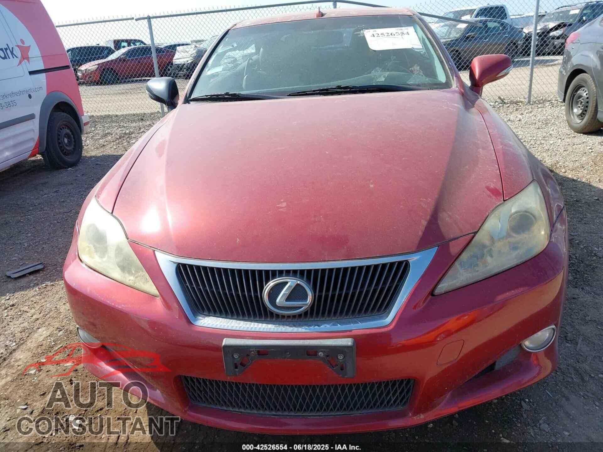 LEXUS IS 250C 2010 - JTHFF2C29A2512412