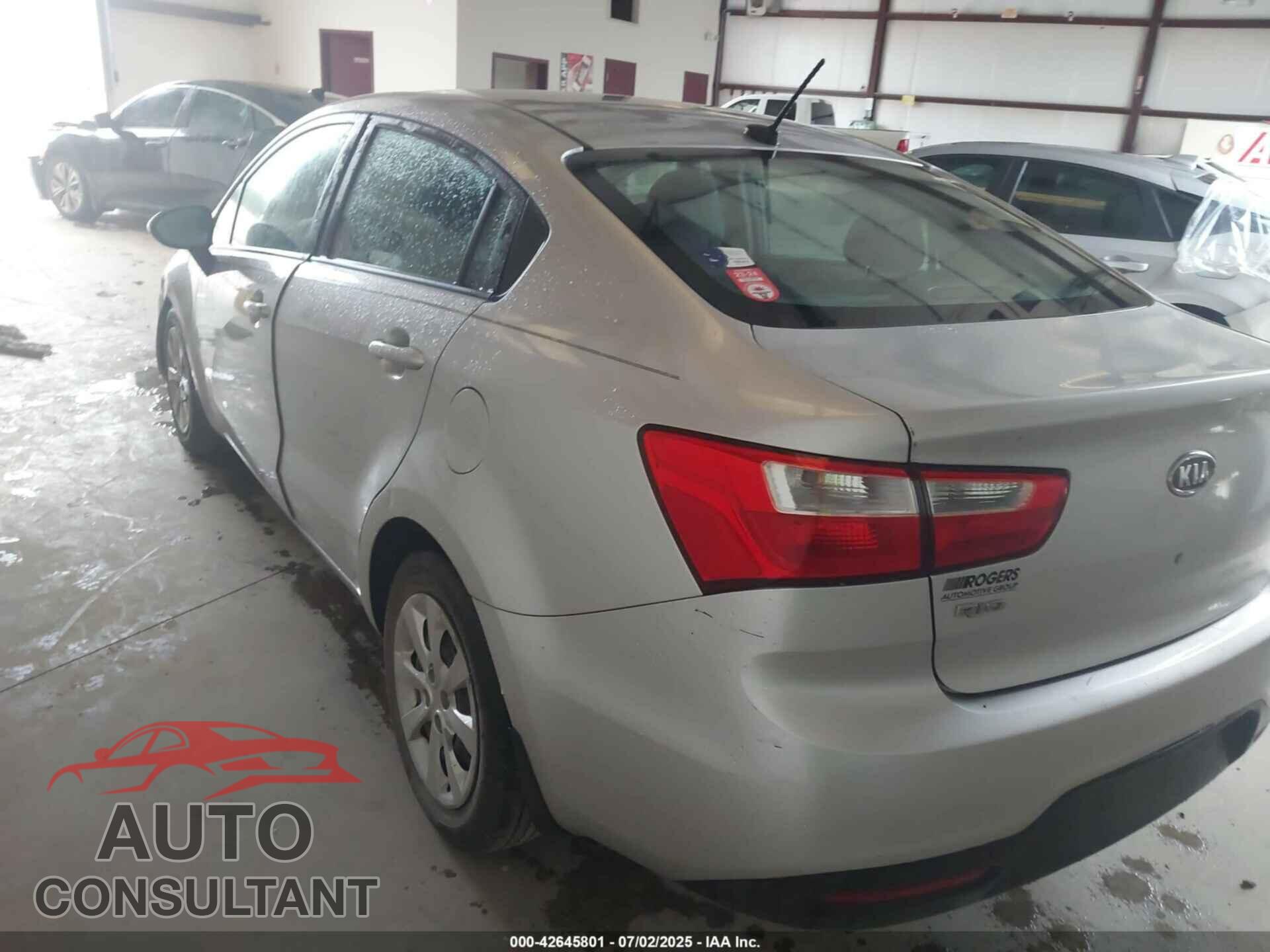 KIA RIO 2012 - KNADN4A32C6091063