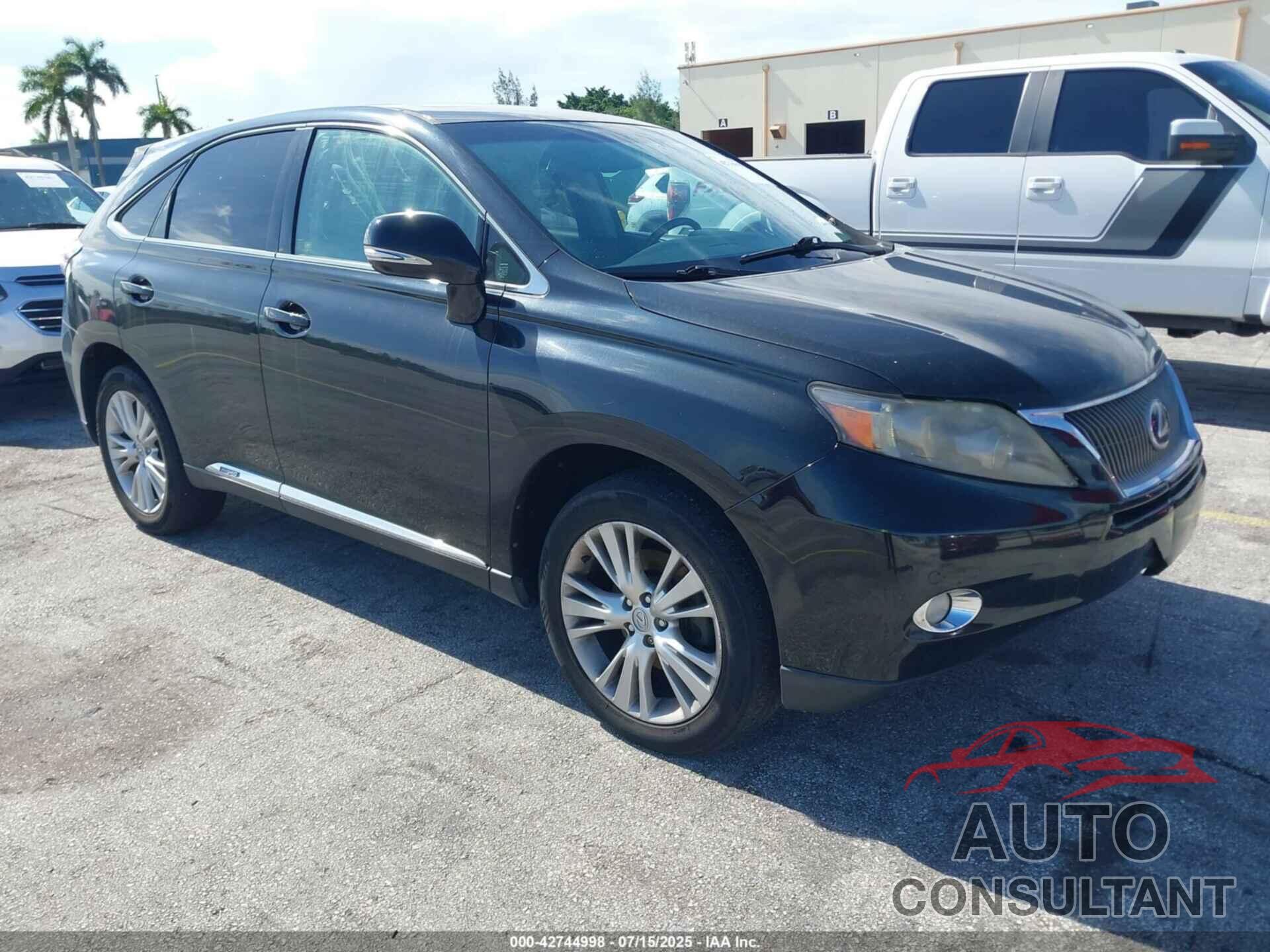 LEXUS RX 2010 - JTJZB1BAXA2002631
