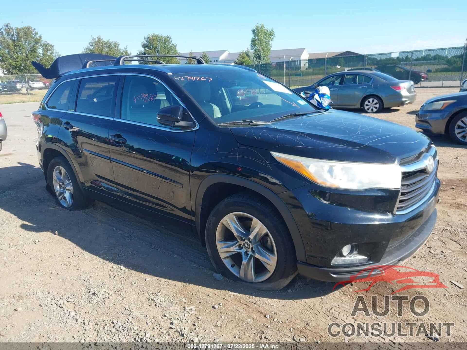 TOYOTA HIGHLANDER 2016 - 5TDDKRFH6GS237449
