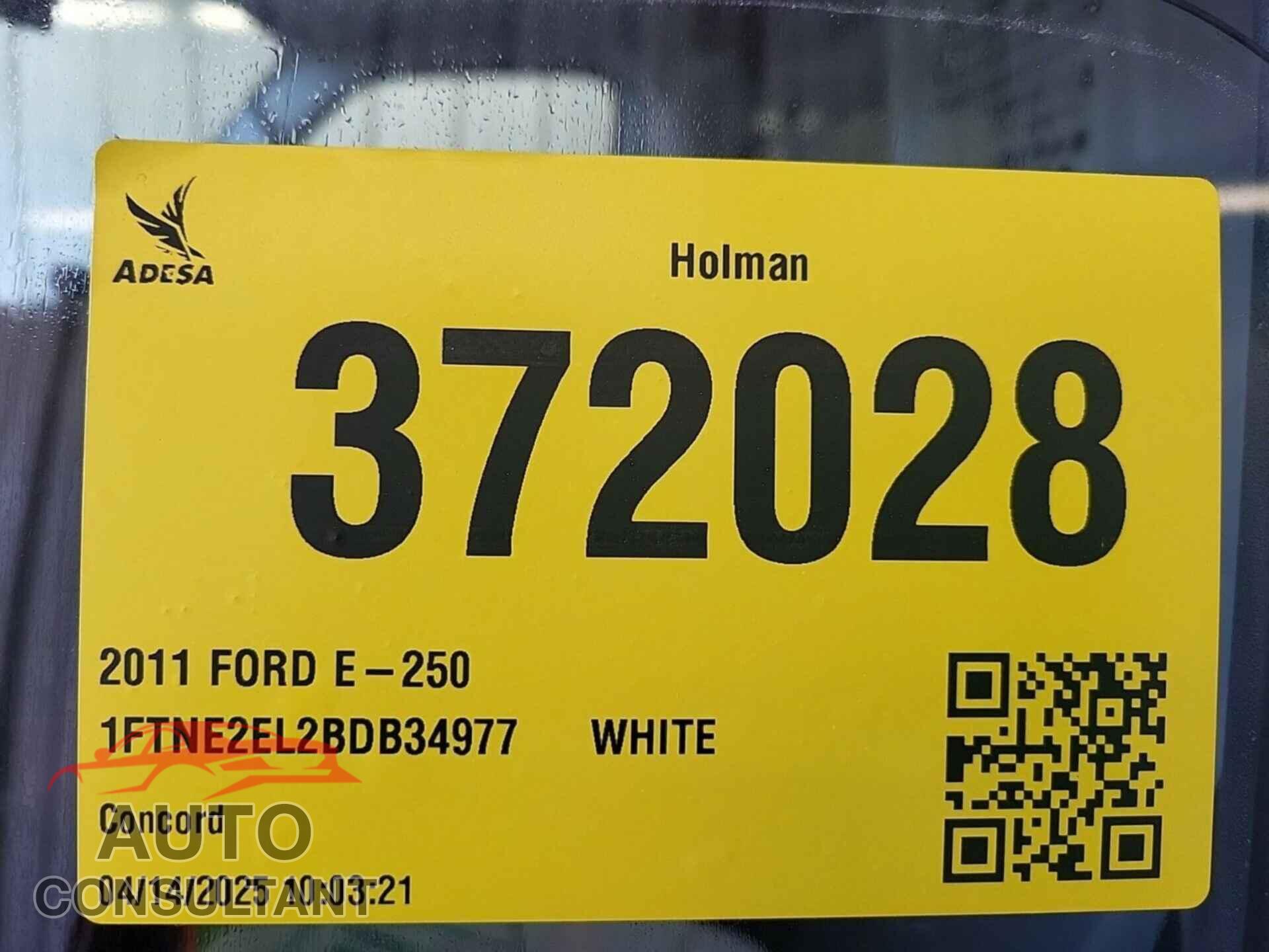 FORD ECONOLINE 2011 - 1FTNE2EL2BDB34977