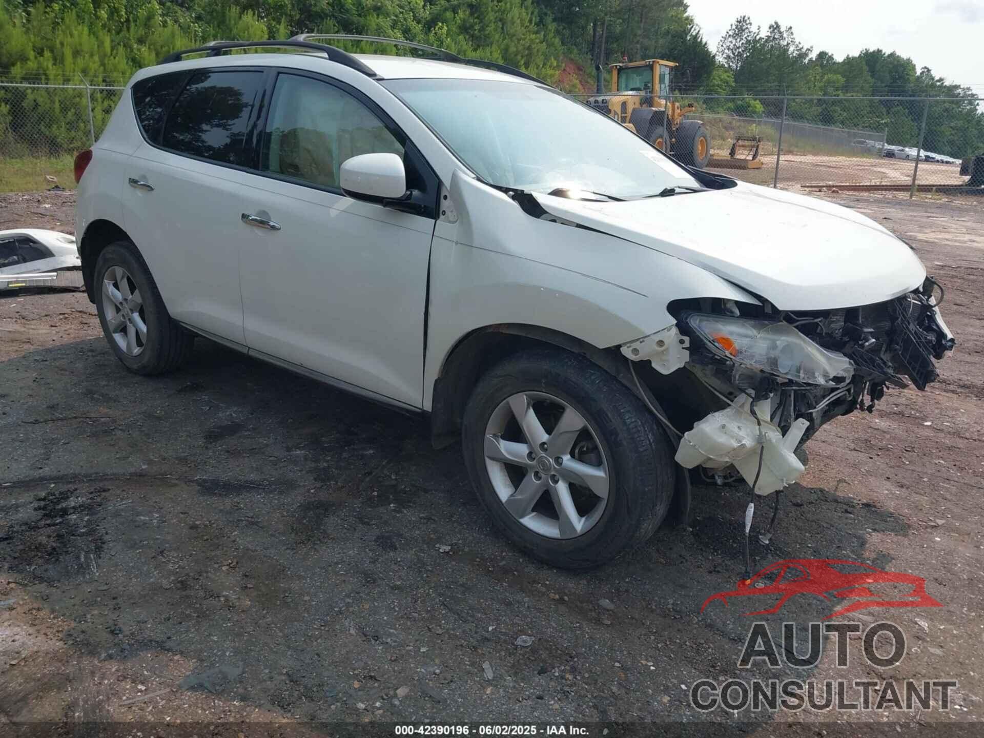 NISSAN MURANO 2010 - JN8AZ1MUXAW007649