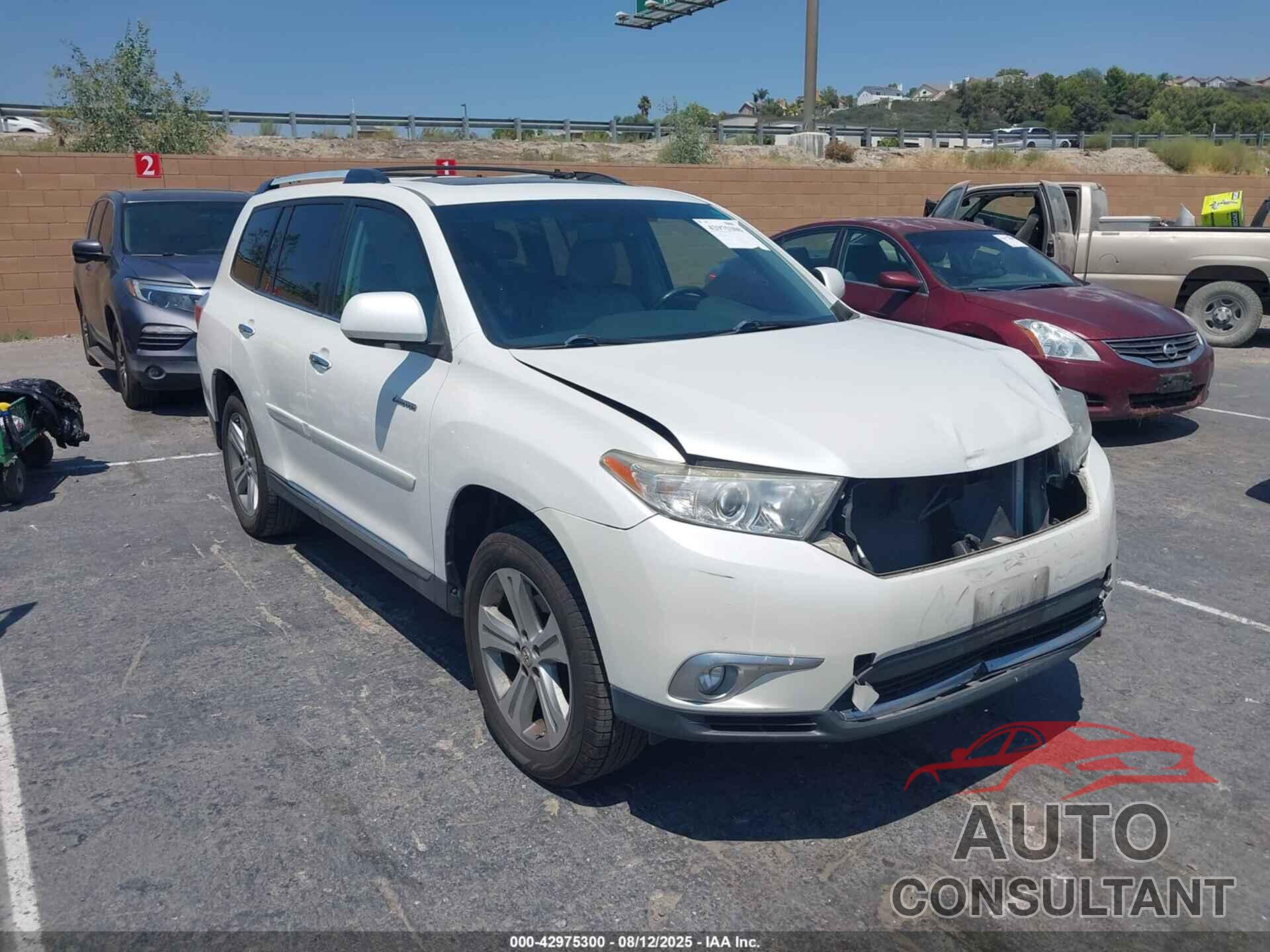 TOYOTA HIGHLANDER 2012 - 5TDYK3EH1CS063848