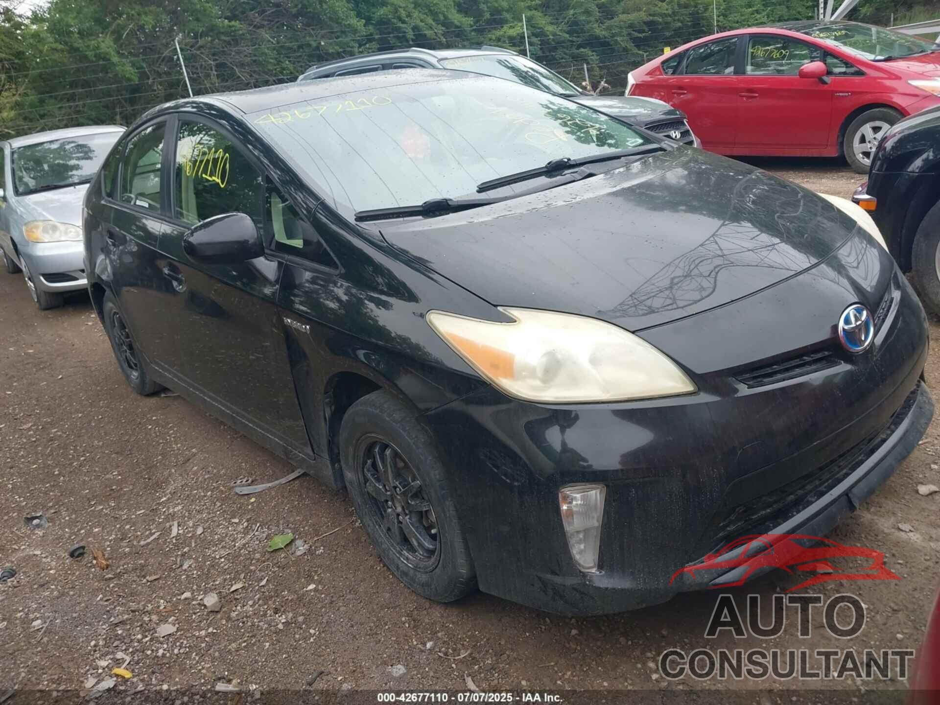 TOYOTA PRIUS 2012 - JTDKN3DUXC5462534