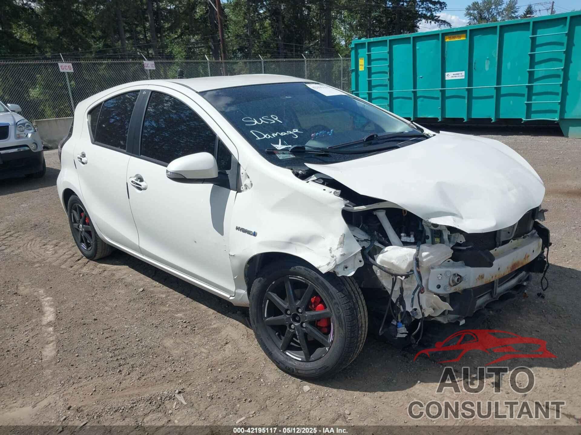TOYOTA PRIUS C 2012 - JTDKDTB32C1004913