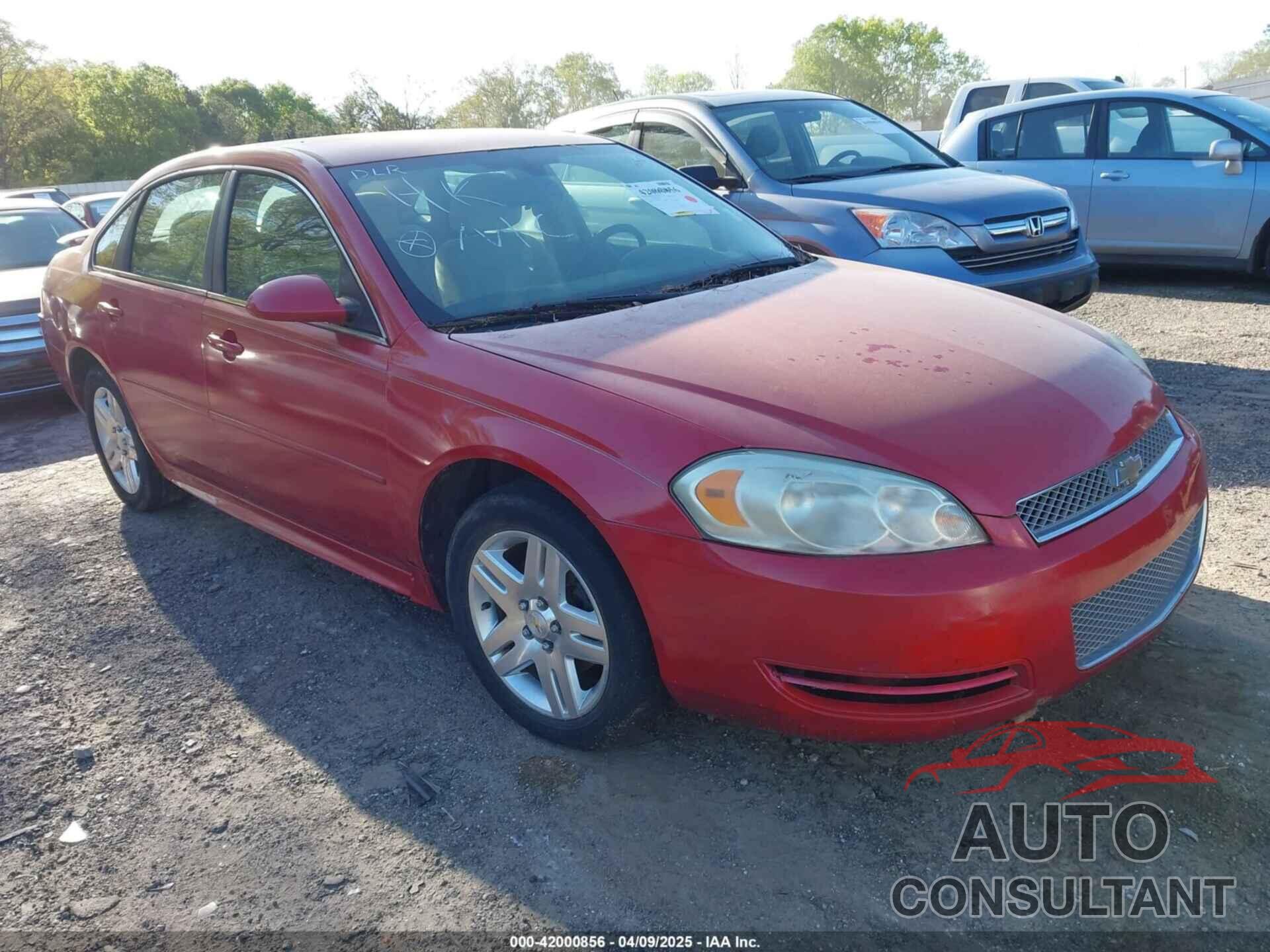 CHEVROLET IMPALA 2012 - 2G1WG5E31C1162971