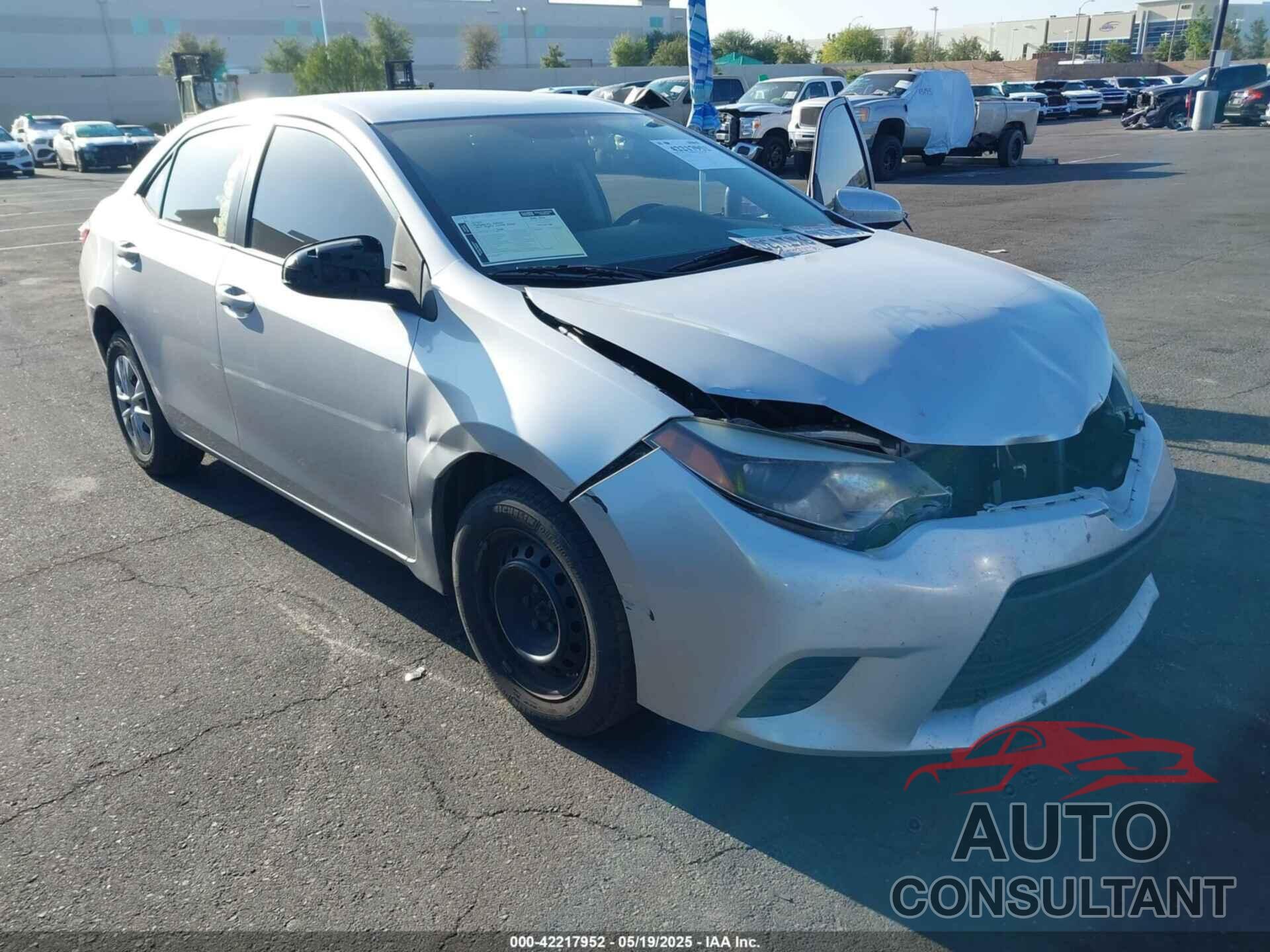 TOYOTA COROLLA 2014 - 5YFBURHE5EP150927