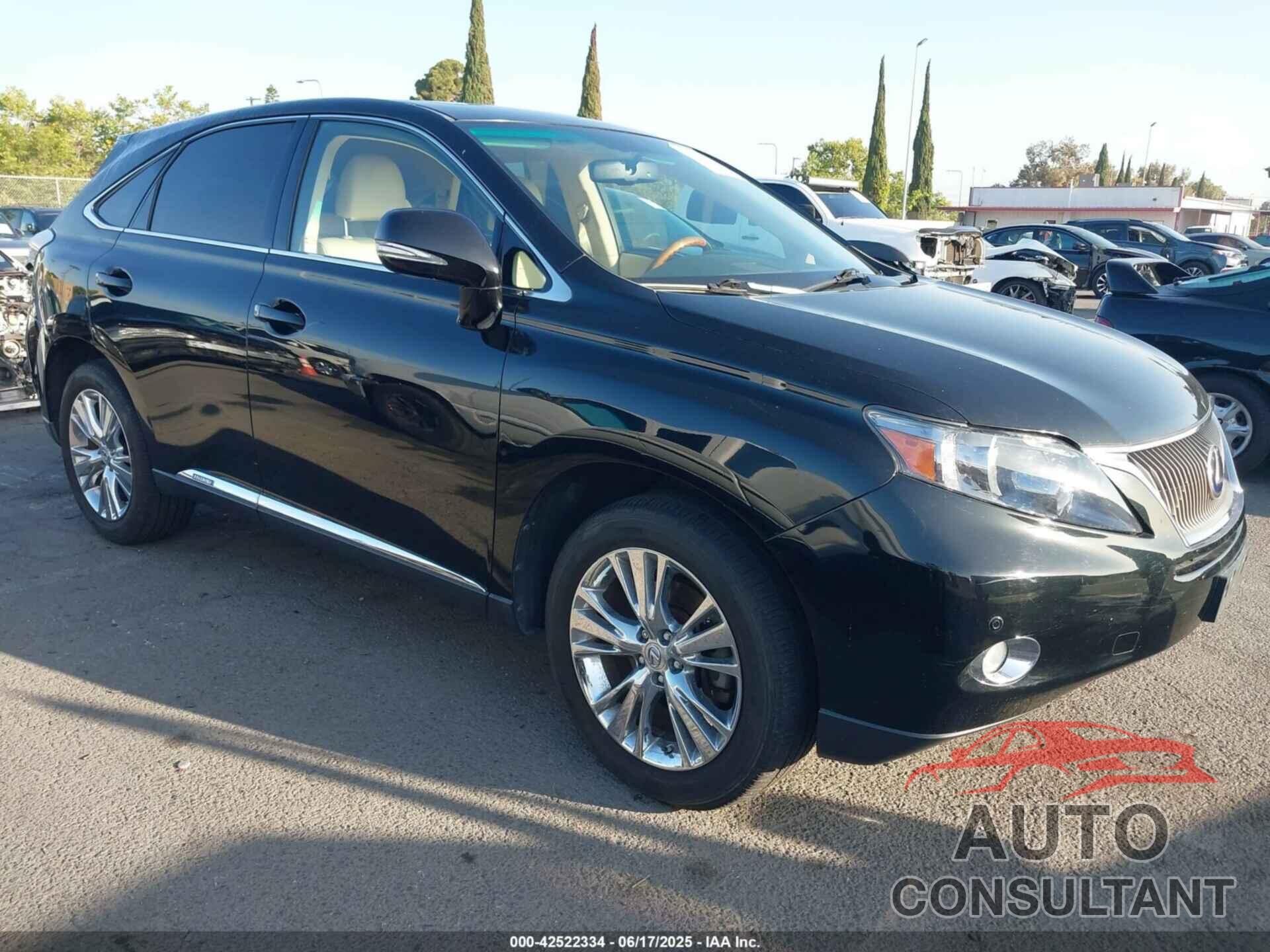LEXUS RX 450H 2010 - JTJZB1BA4A2001829
