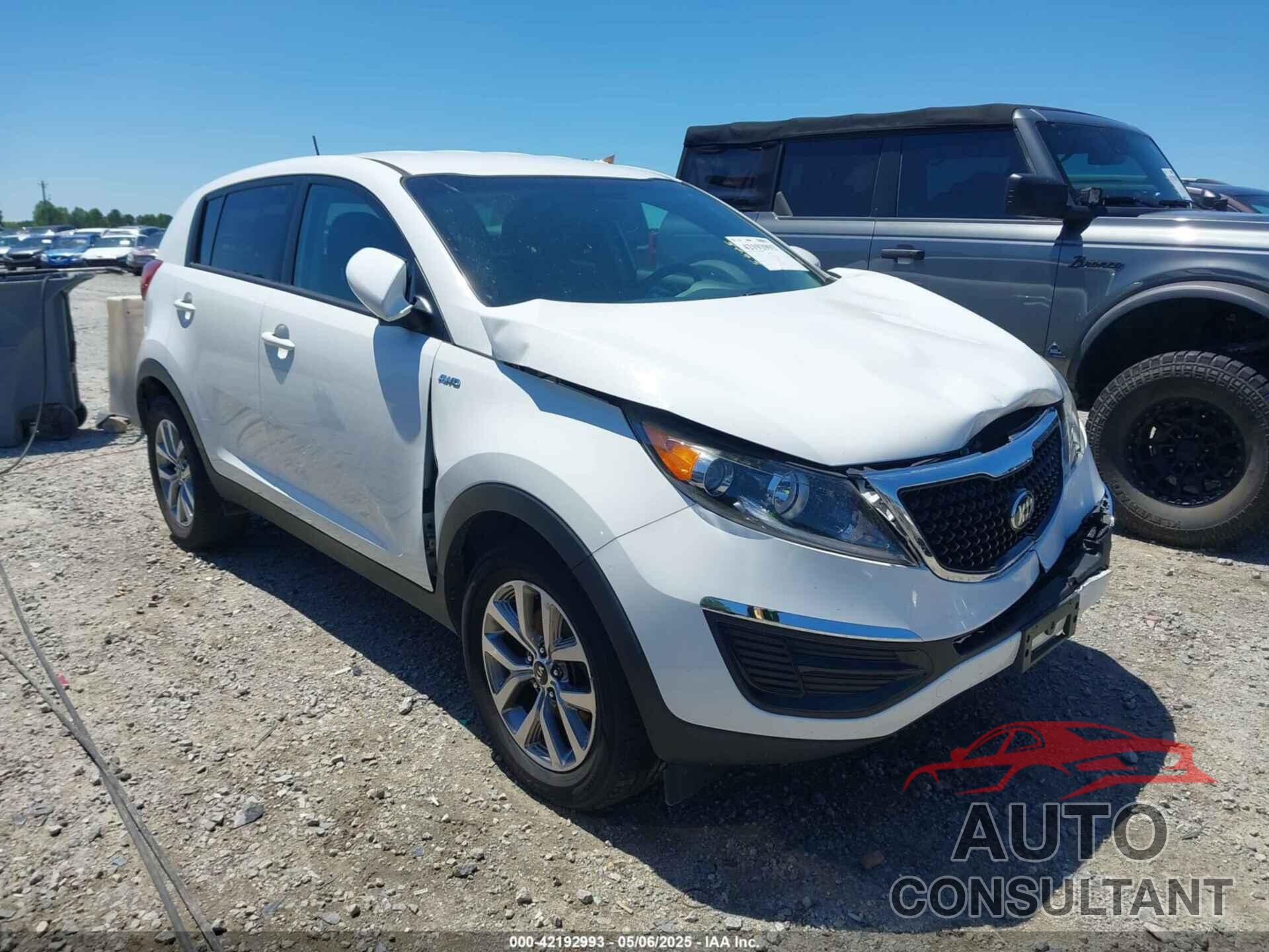 KIA SPORTAGE 2016 - KNDPBCAC5G7849304
