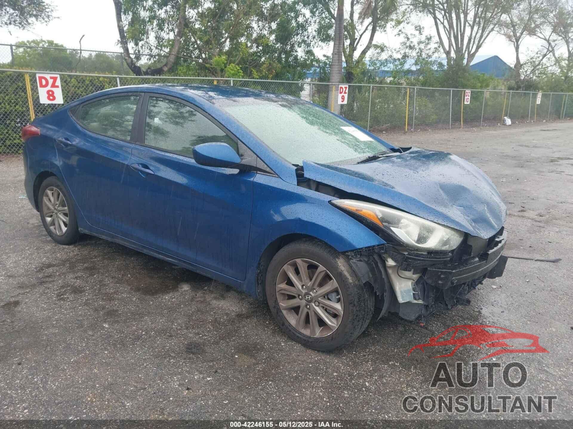 HYUNDAI ELANTRA 2016 - KMHDH4AE0GU480258