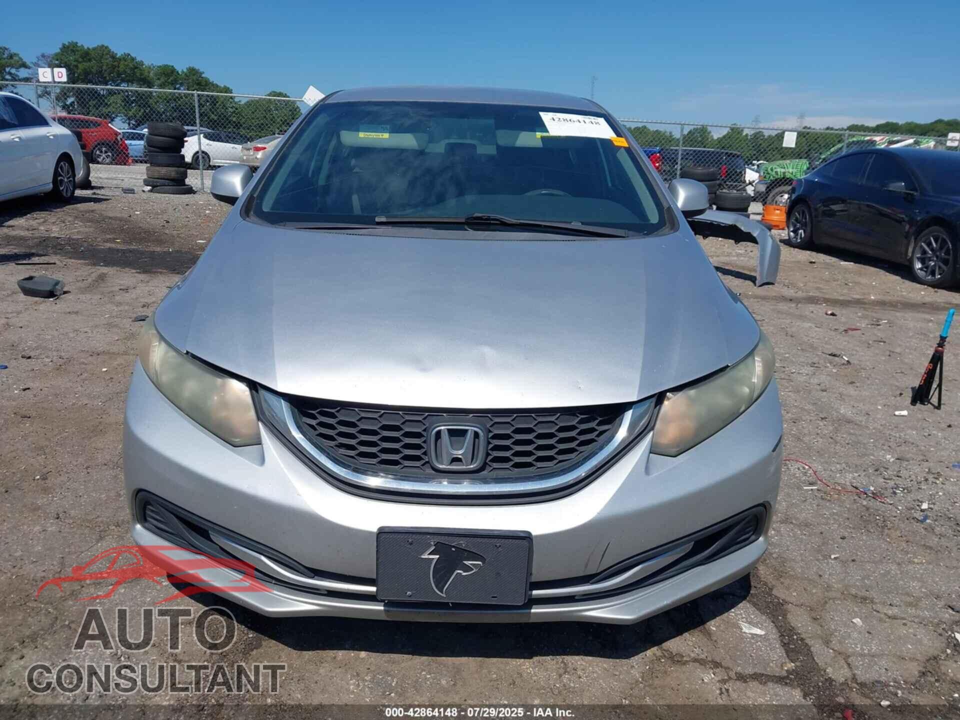 HONDA CIVIC 2013 - 19XFB2F52DE097962