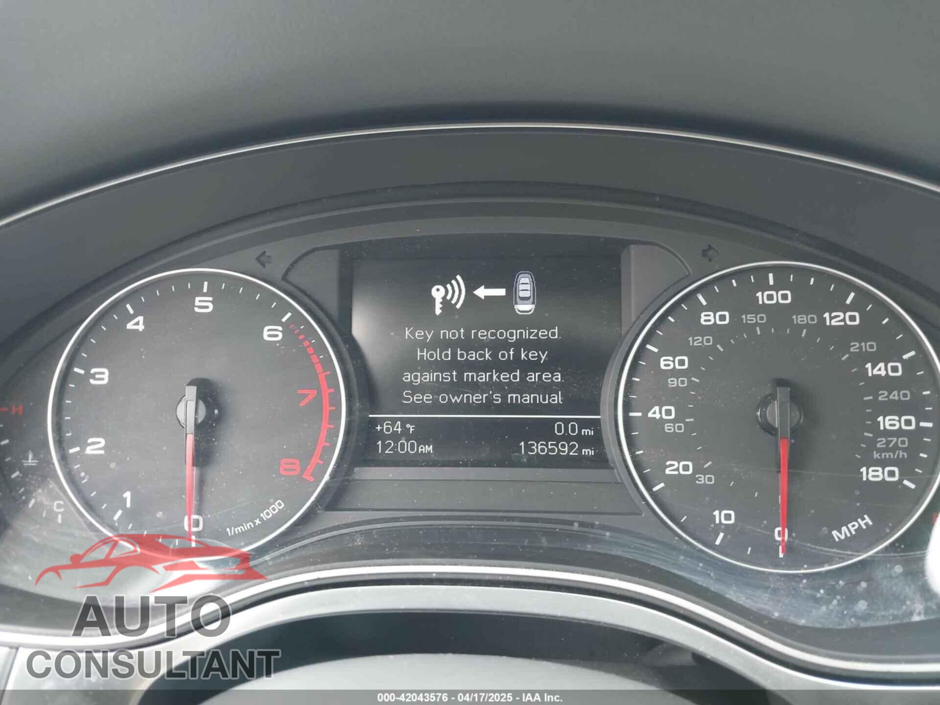 AUDI A6 2013 - WAUCFAFC3DN043093