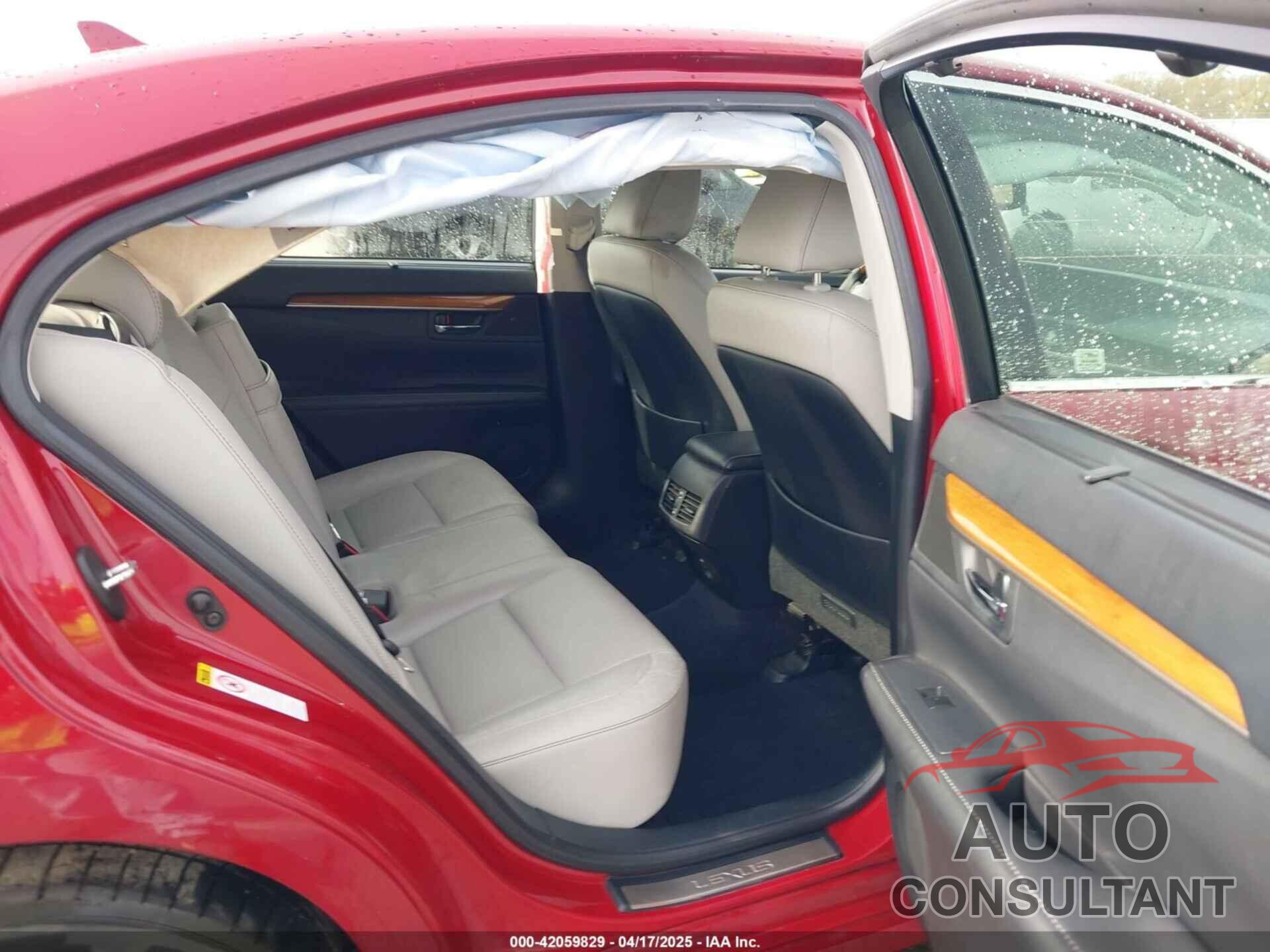 LEXUS ES 300H 2013 - JTHBW1GG4D2005498