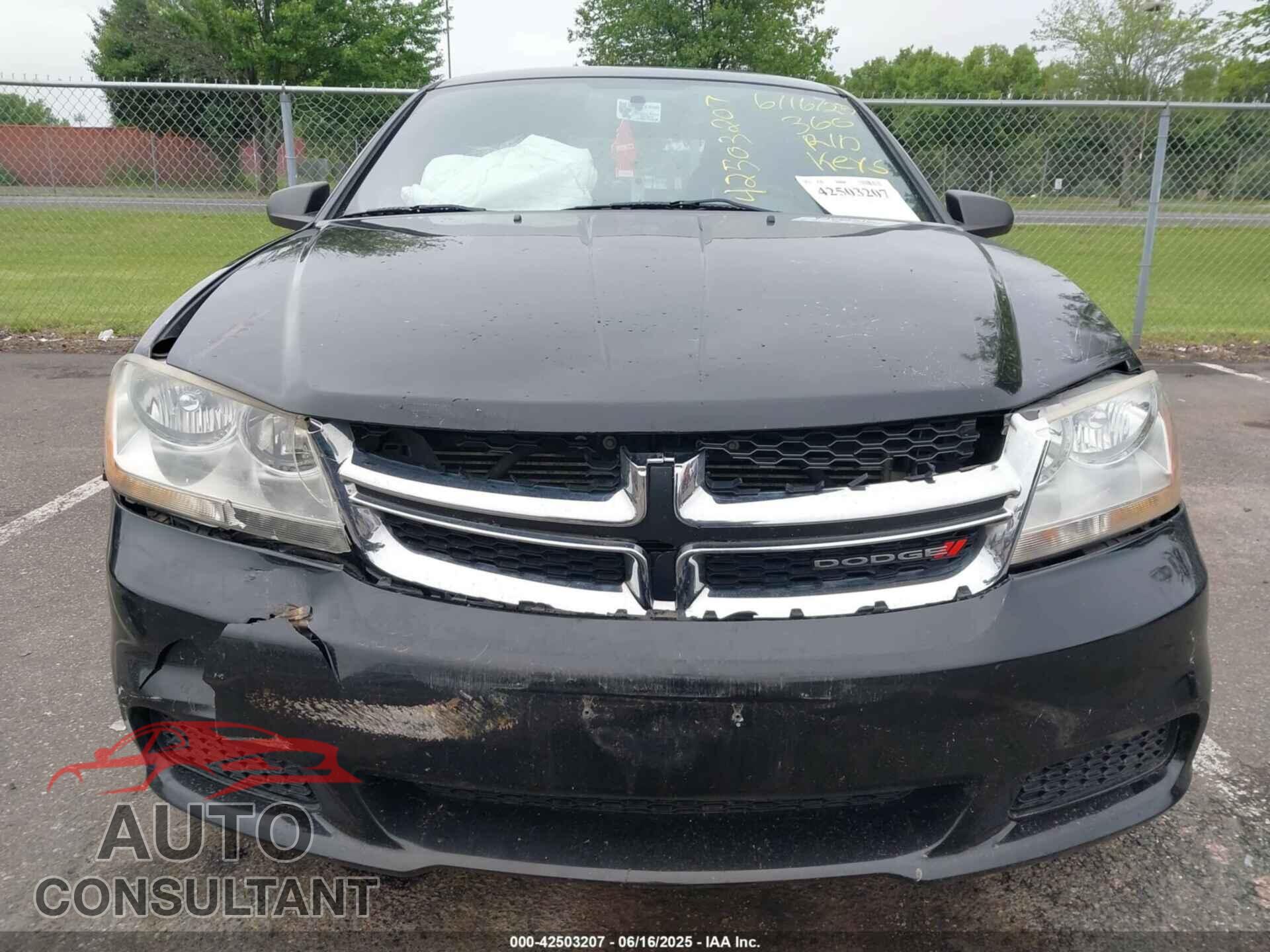 DODGE AVENGER 2013 - 1C3CDZAB1DN688075