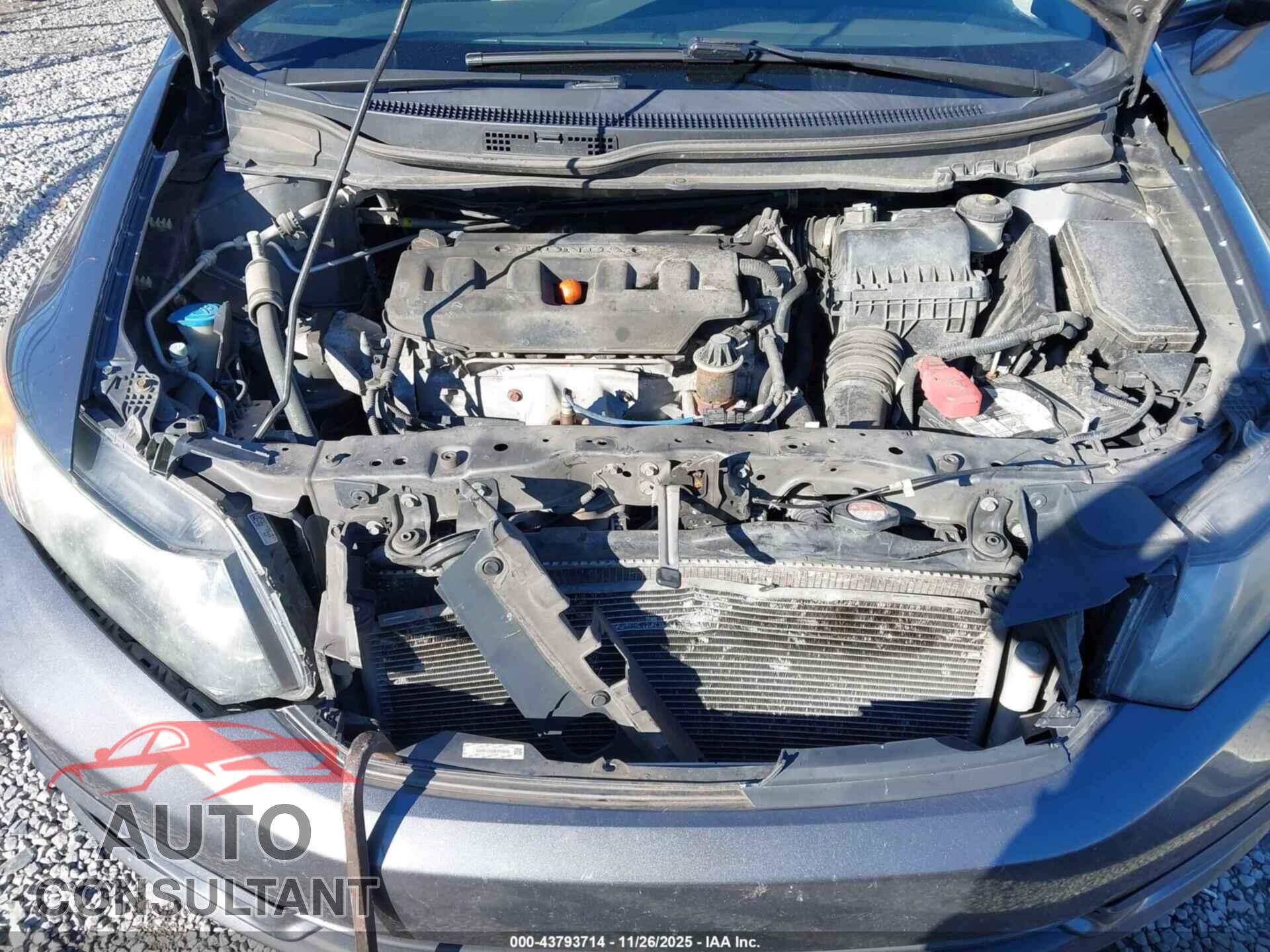 HONDA CIVIC 2012 - 19XFB2F87CE110472