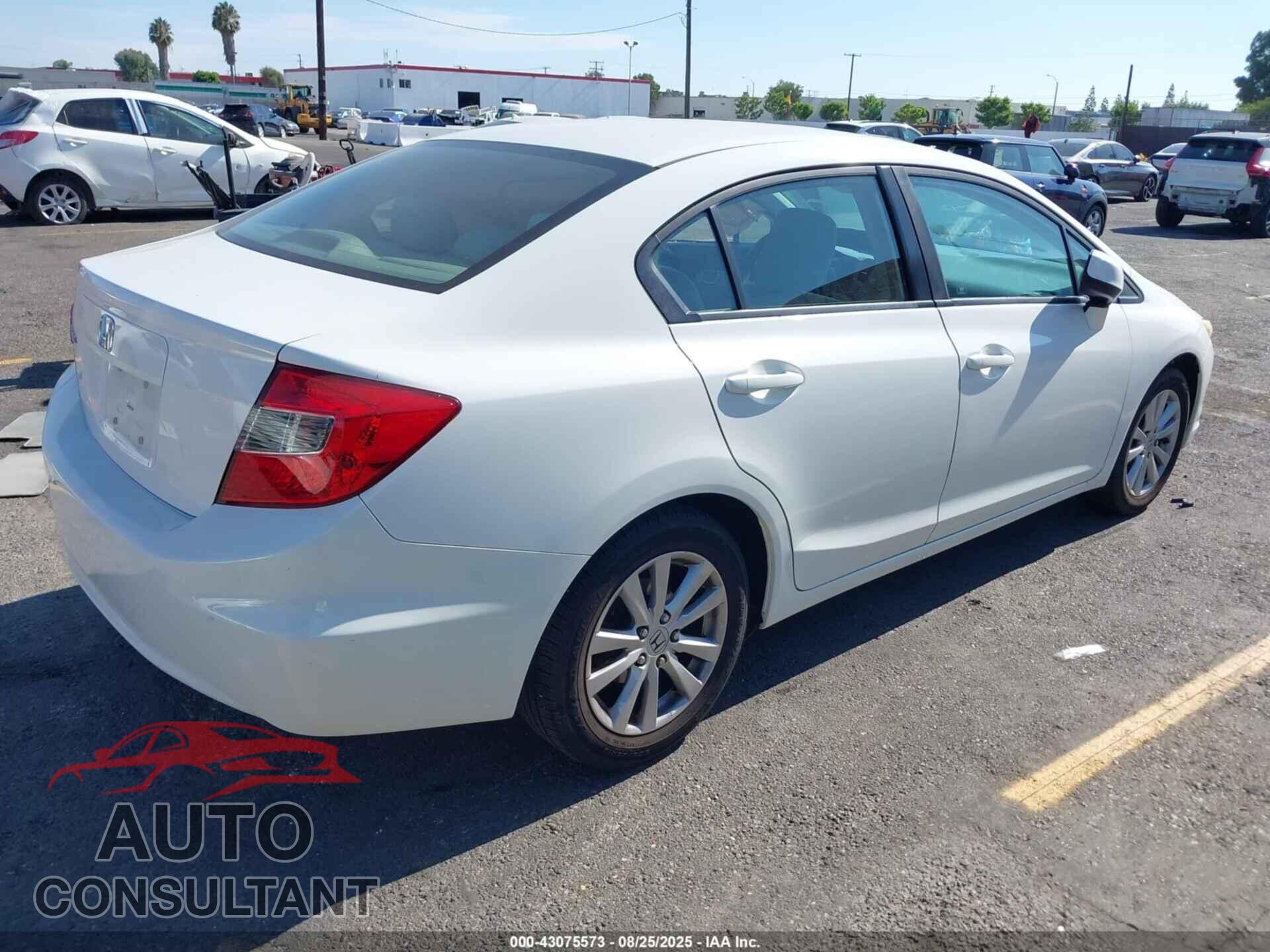 HONDA CIVIC 2012 - 19XFB2F88CE382481