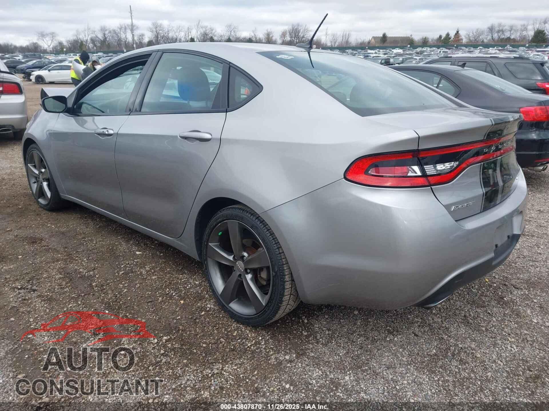 DODGE DART 2015 - 1C3CDFEB3FD378270