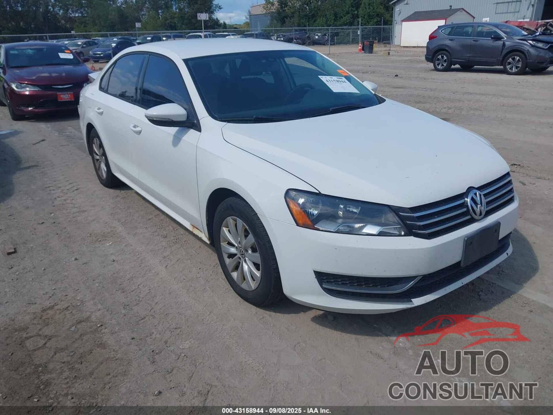 VOLKSWAGEN PASSAT 2012 - 1VWAP7A36CC095553