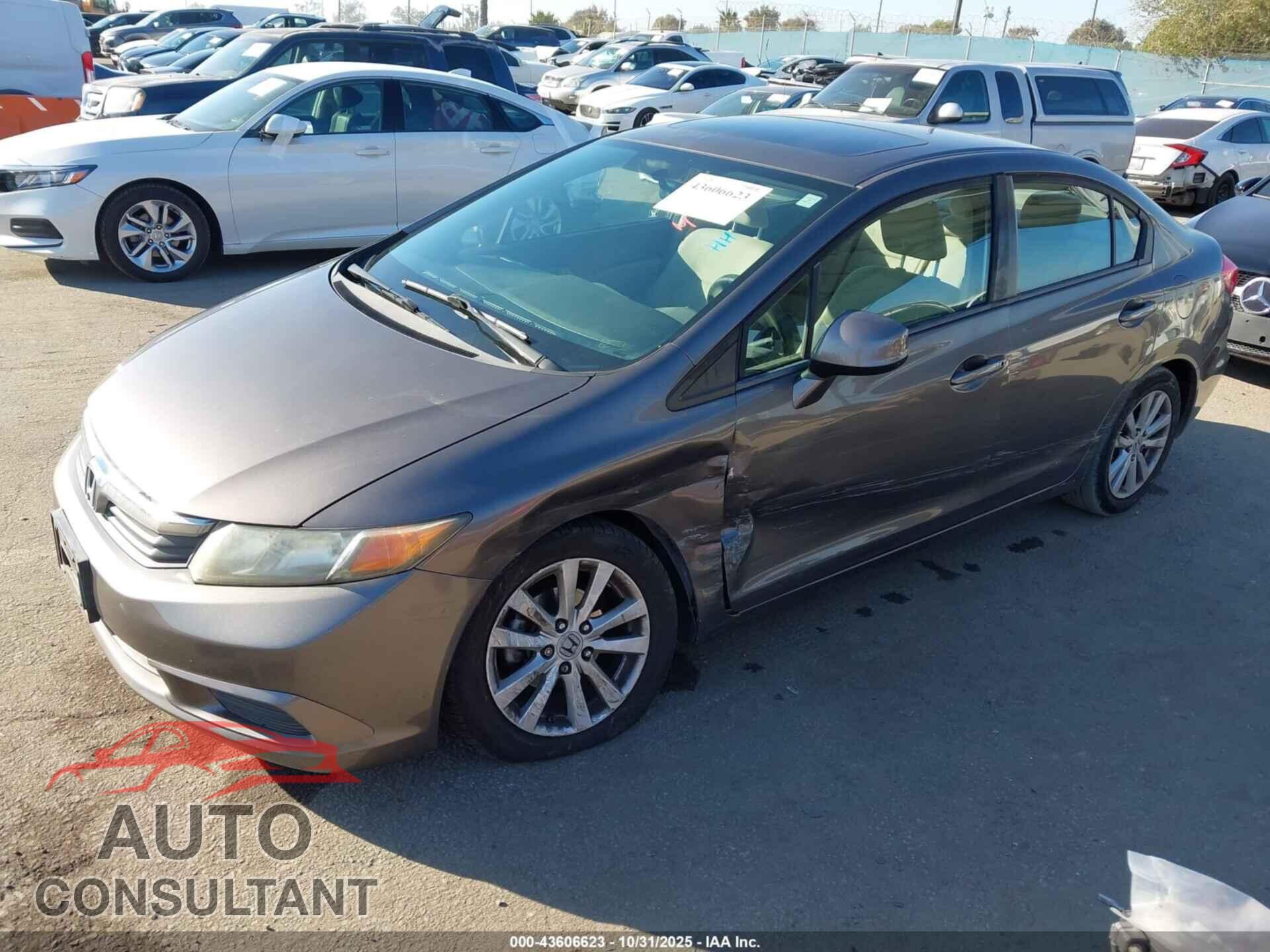 HONDA CIVIC 2012 - 19XFB2F87CE353389