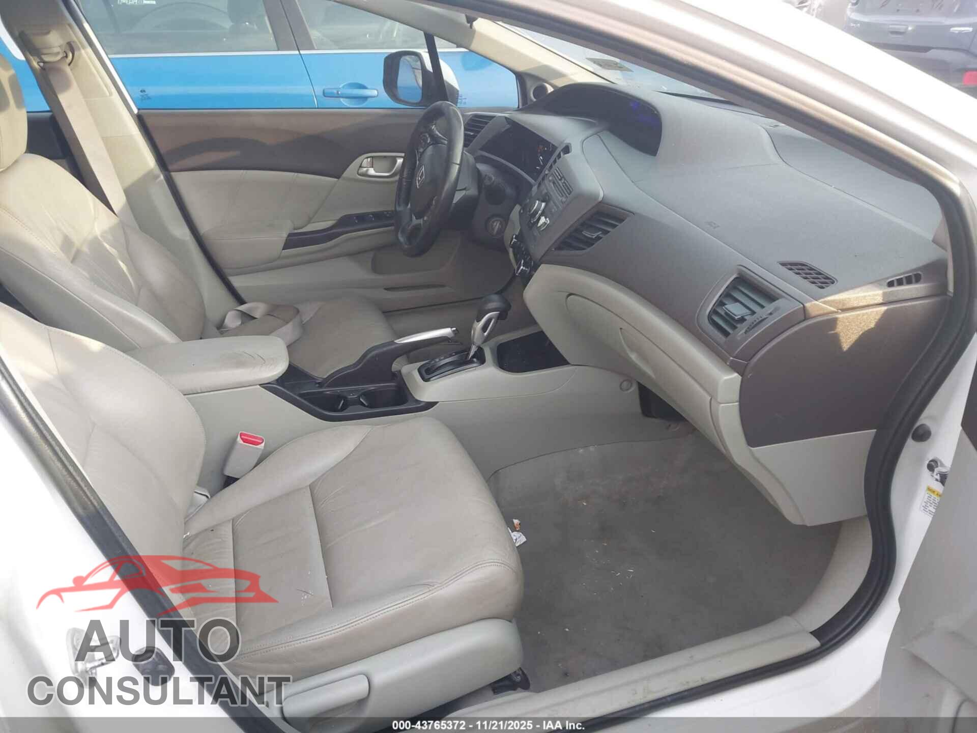 HONDA CIVIC 2012 - 2HGFB2F97CH554675