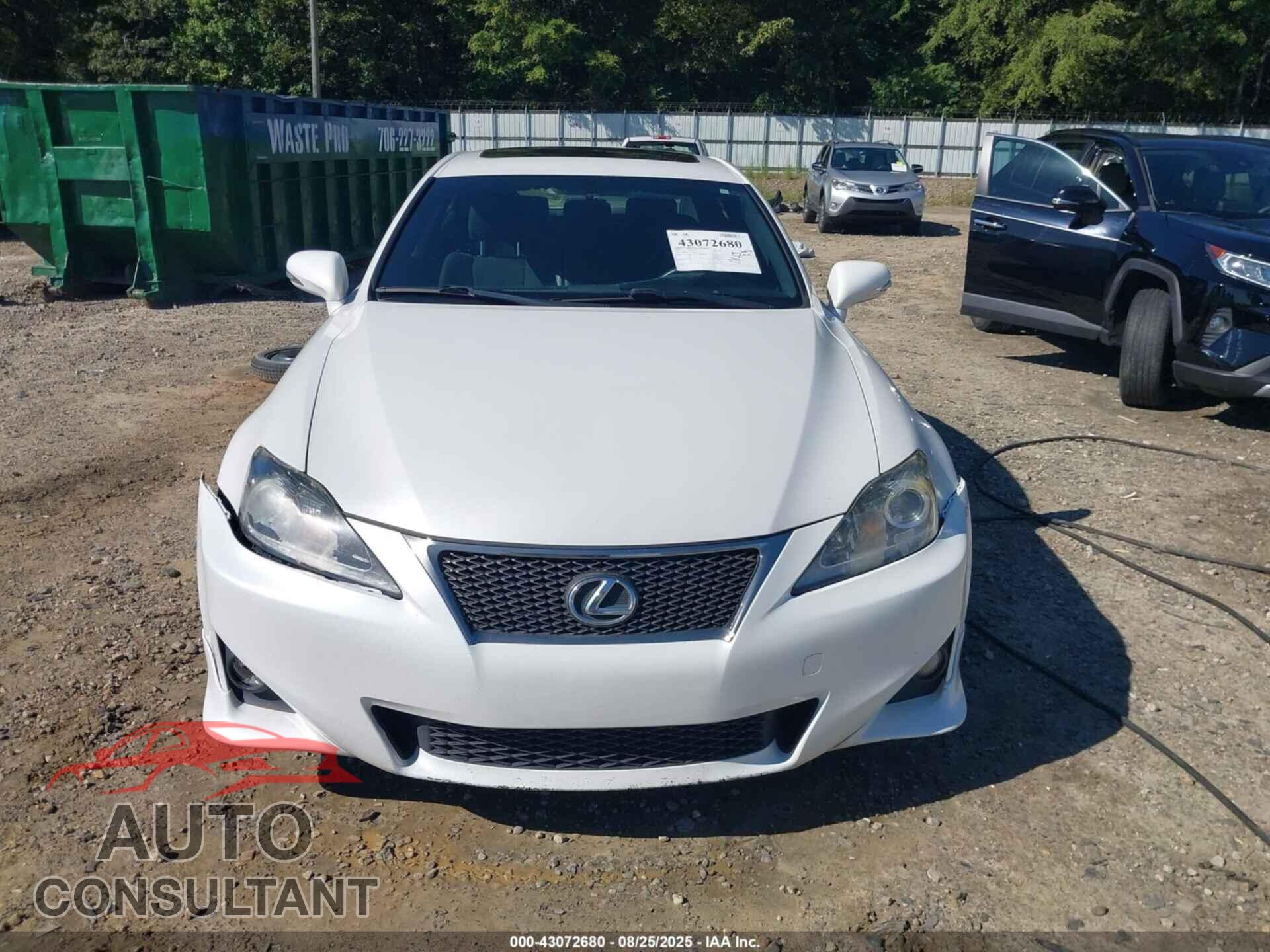 LEXUS IS 250 2012 - JTHBF5C22C5169105