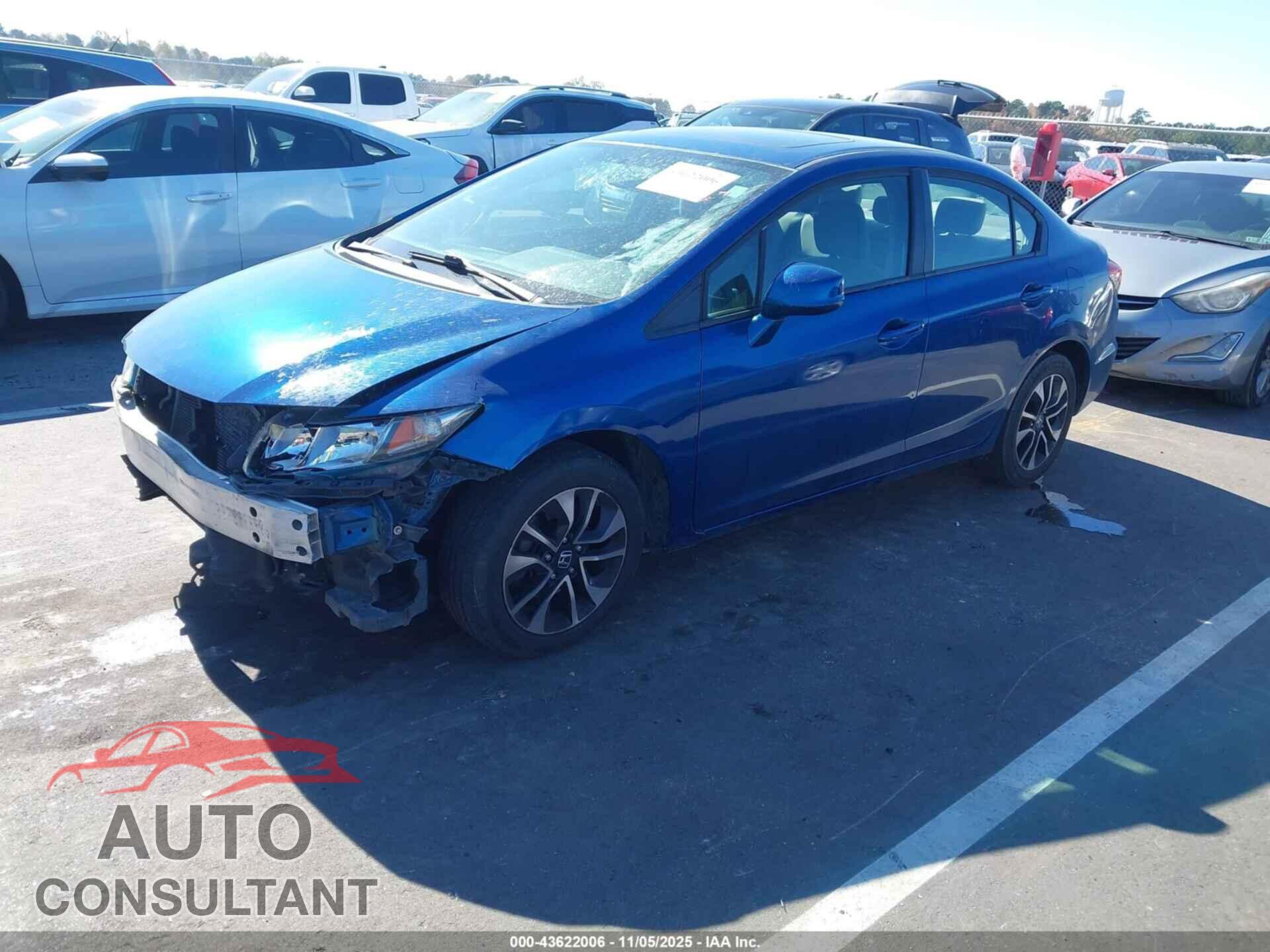 HONDA CIVIC 2013 - 19XFB2F86DE242530