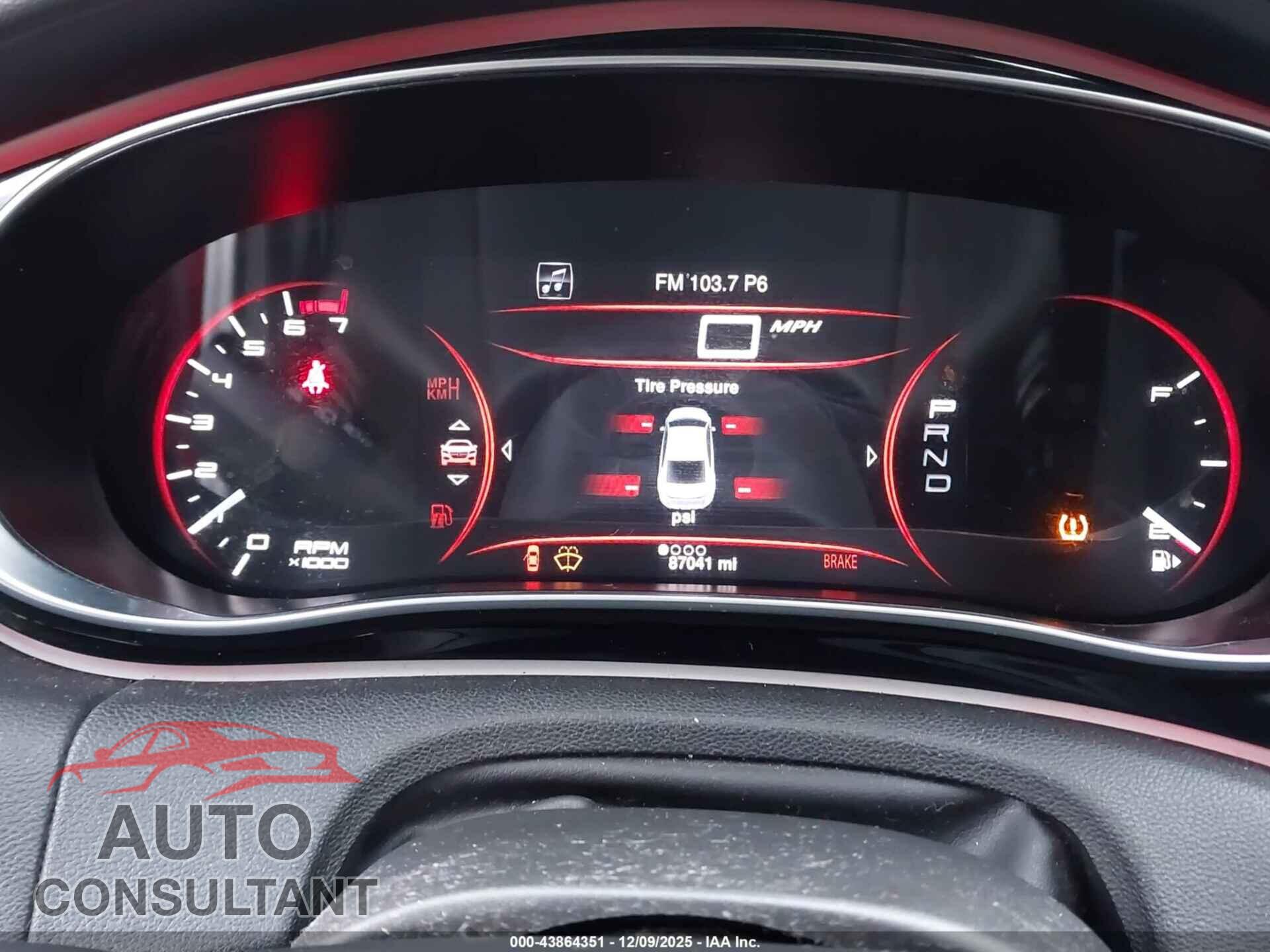 DODGE DART 2015 - 1C3CDFCB0FD242679