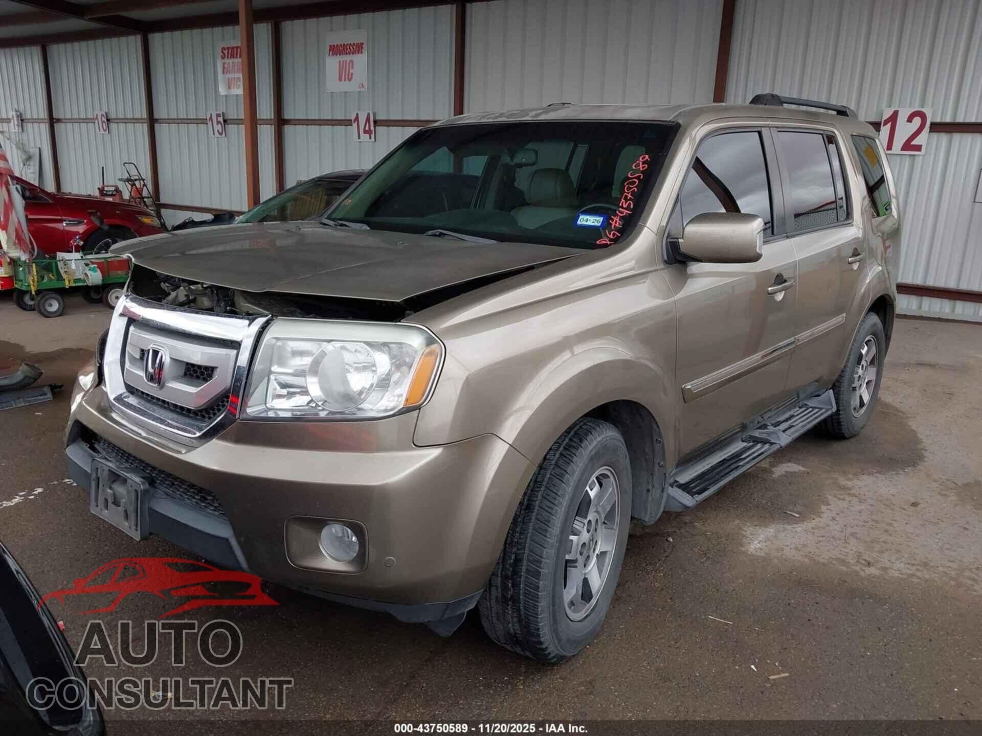HONDA PILOT 2011 - 5FNYF3H99BB055816