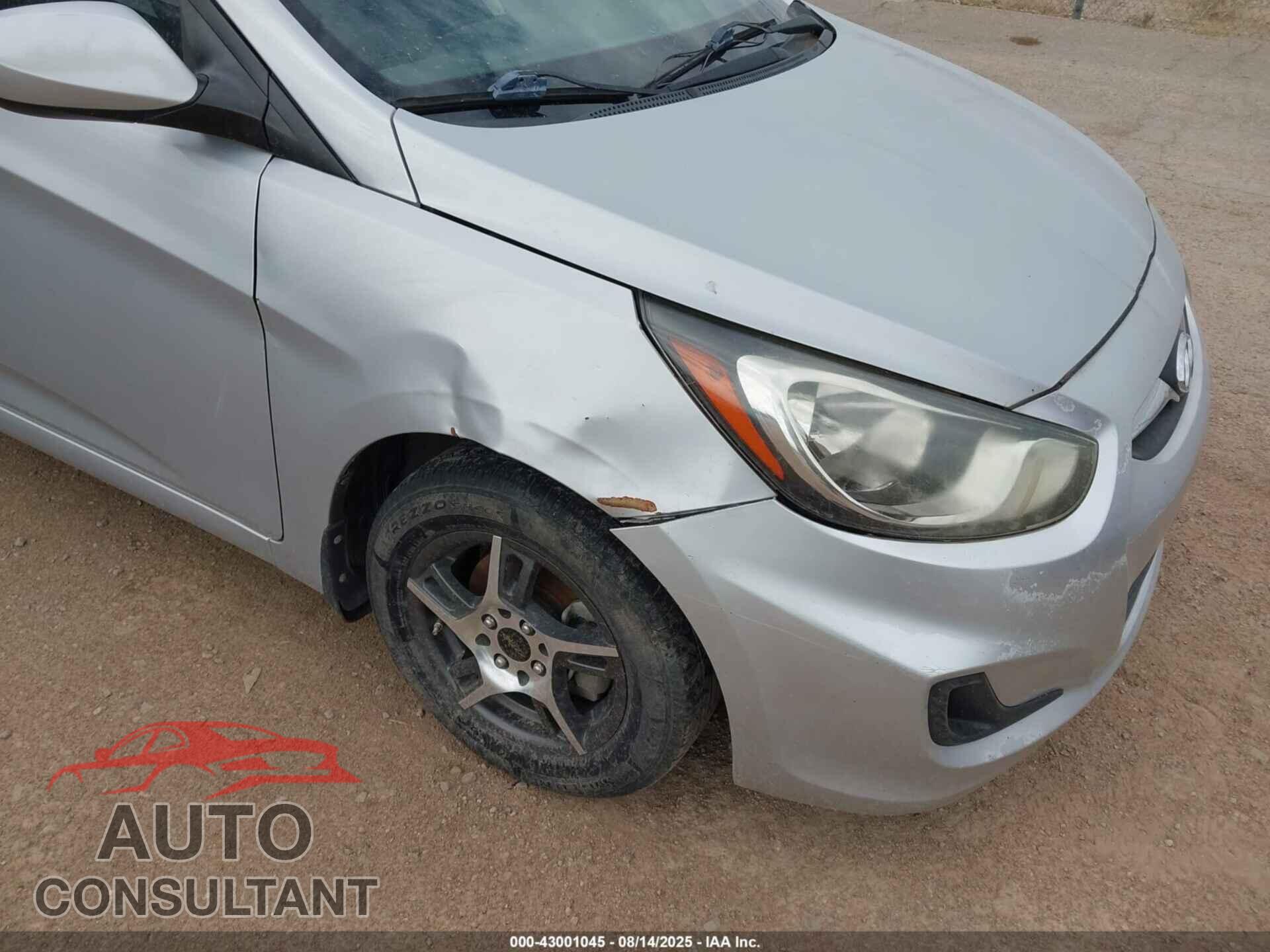 HYUNDAI ACCENT 2013 - KMHCT4AE2DU462933