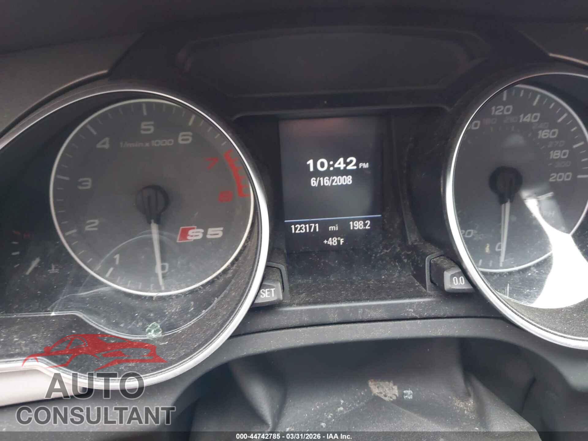 AUDI S5 2009 - WAURV78T19A041712