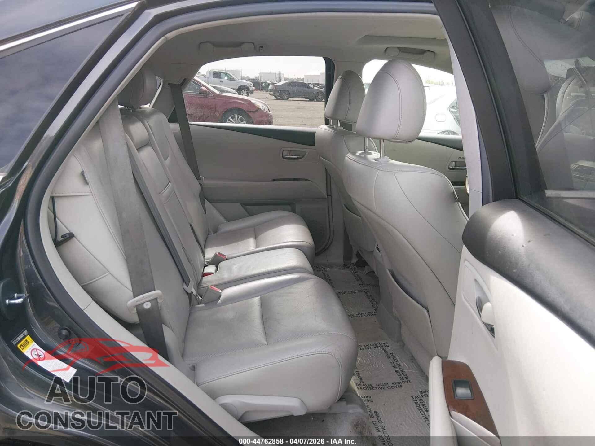LEXUS RX 350 2011 - 2T2BK1BA0BC113840