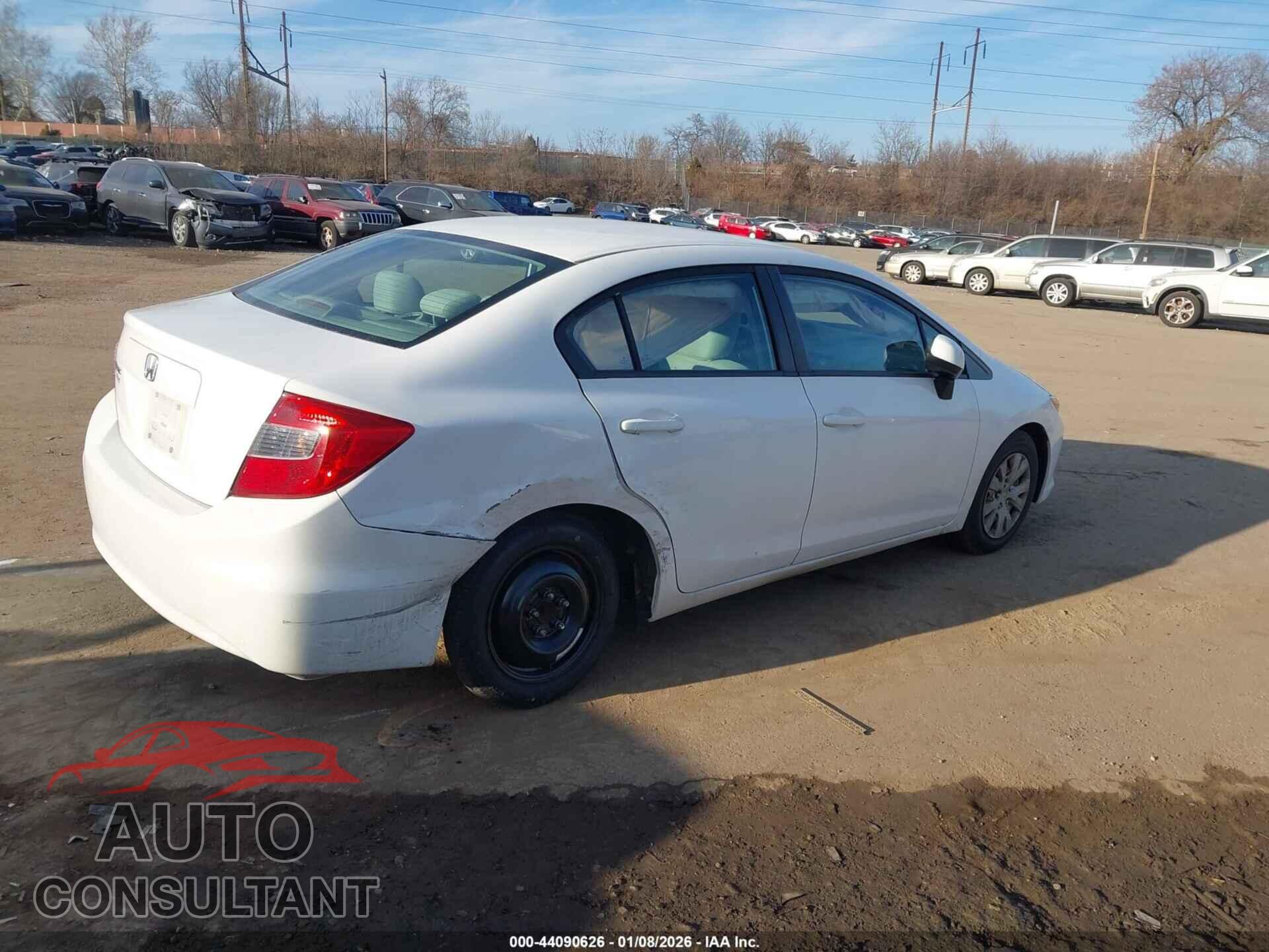HONDA CIVIC 2012 - 19XFB2F58CE369610