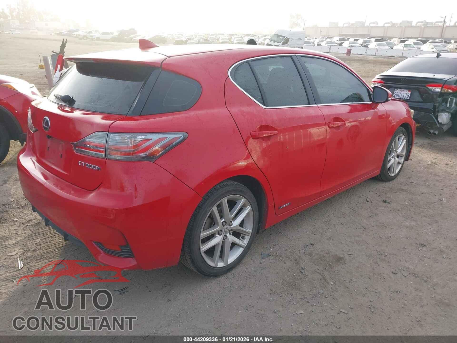 LEXUS CT 200H 2014 - JTHKD5BH4E2182924