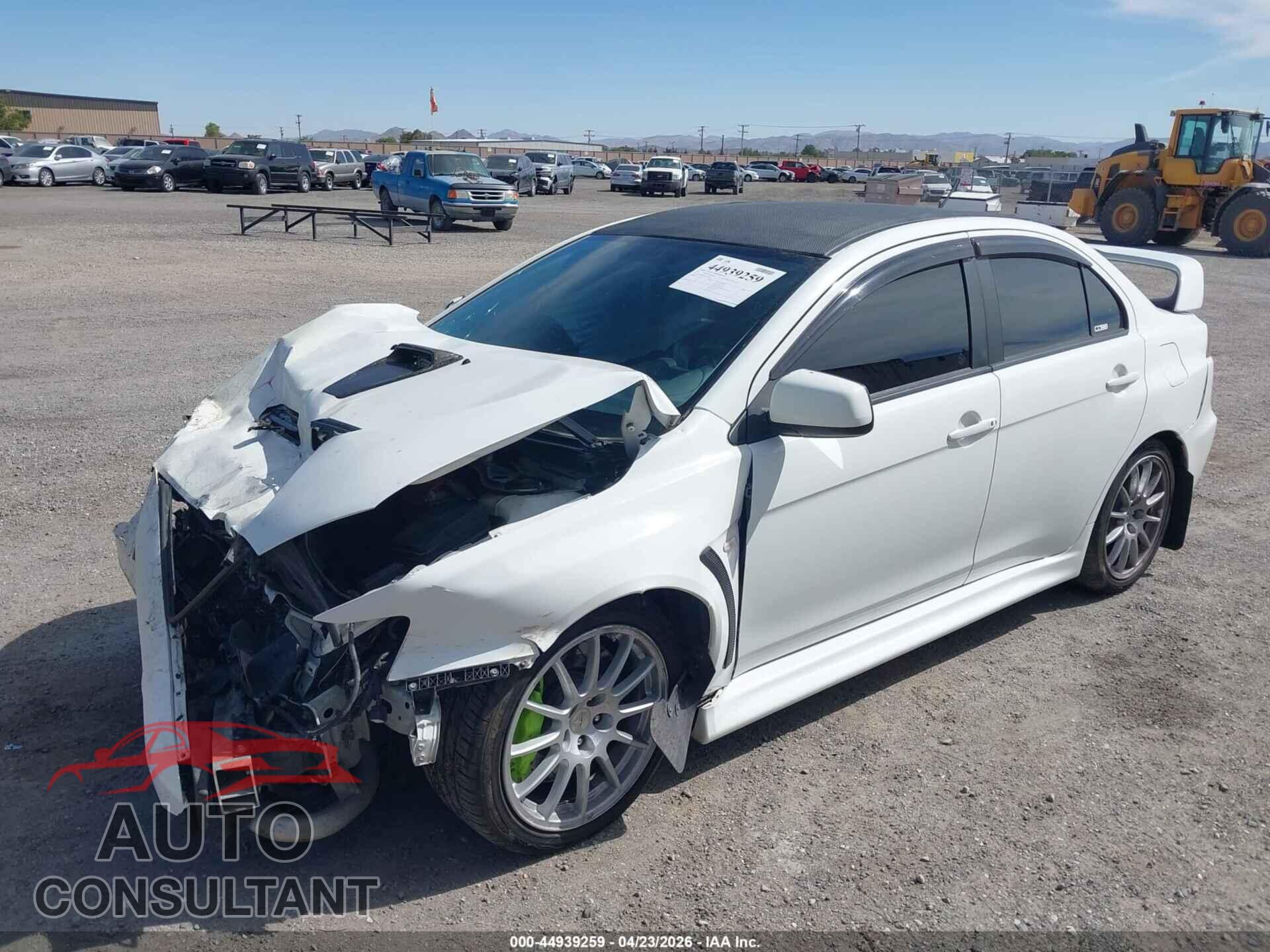 MITSUBISHI LANCER EVOLUTION 2011 - JA32W8FV8BU046887