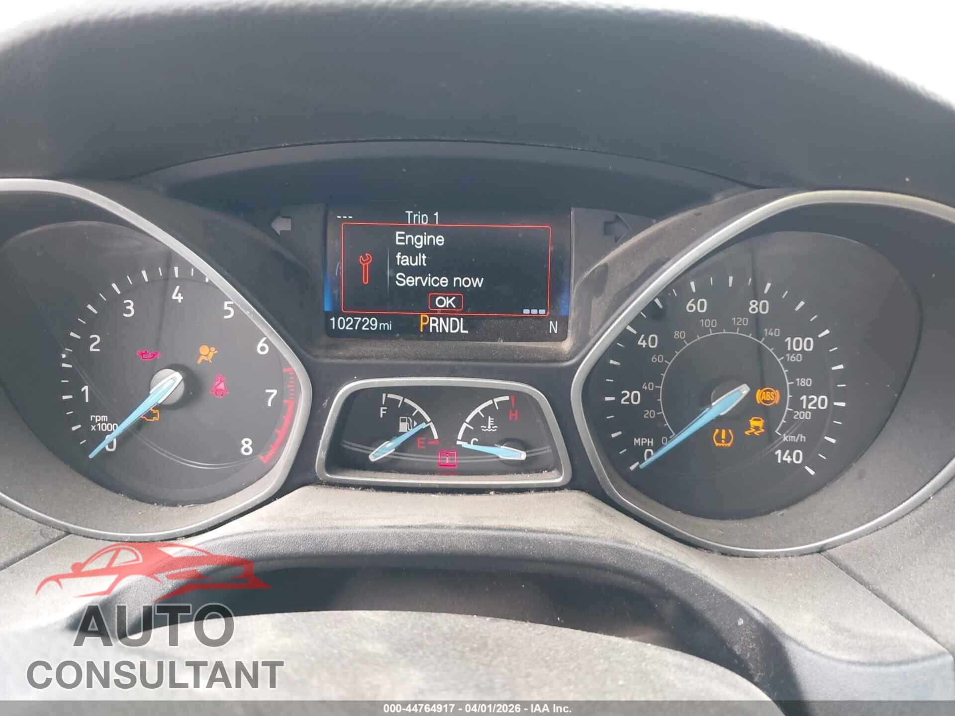 FORD FOCUS 2015 - 1FADP3K22FL288632