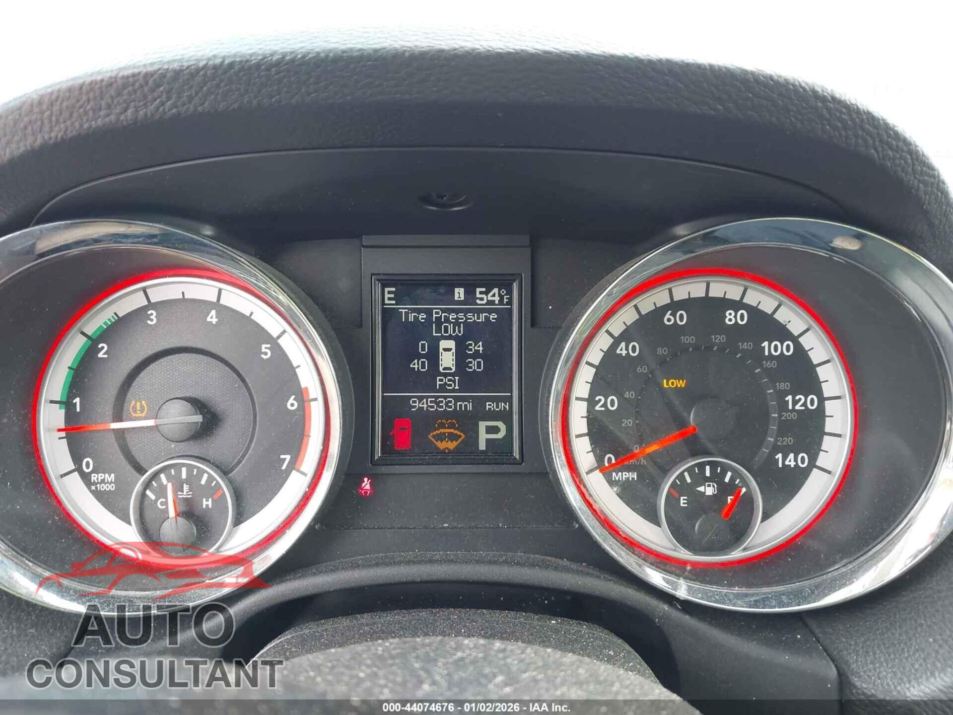 DODGE DURANGO 2012 - 1C4SDJET5CC308838