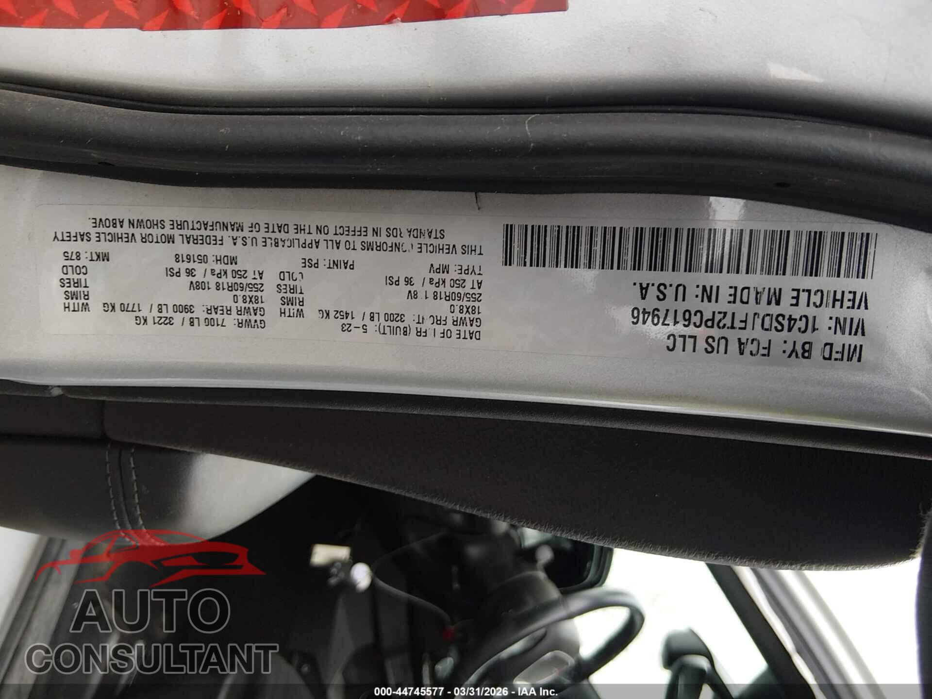 DODGE DURANGO 2023 - 1C4SDJFT2PC617946