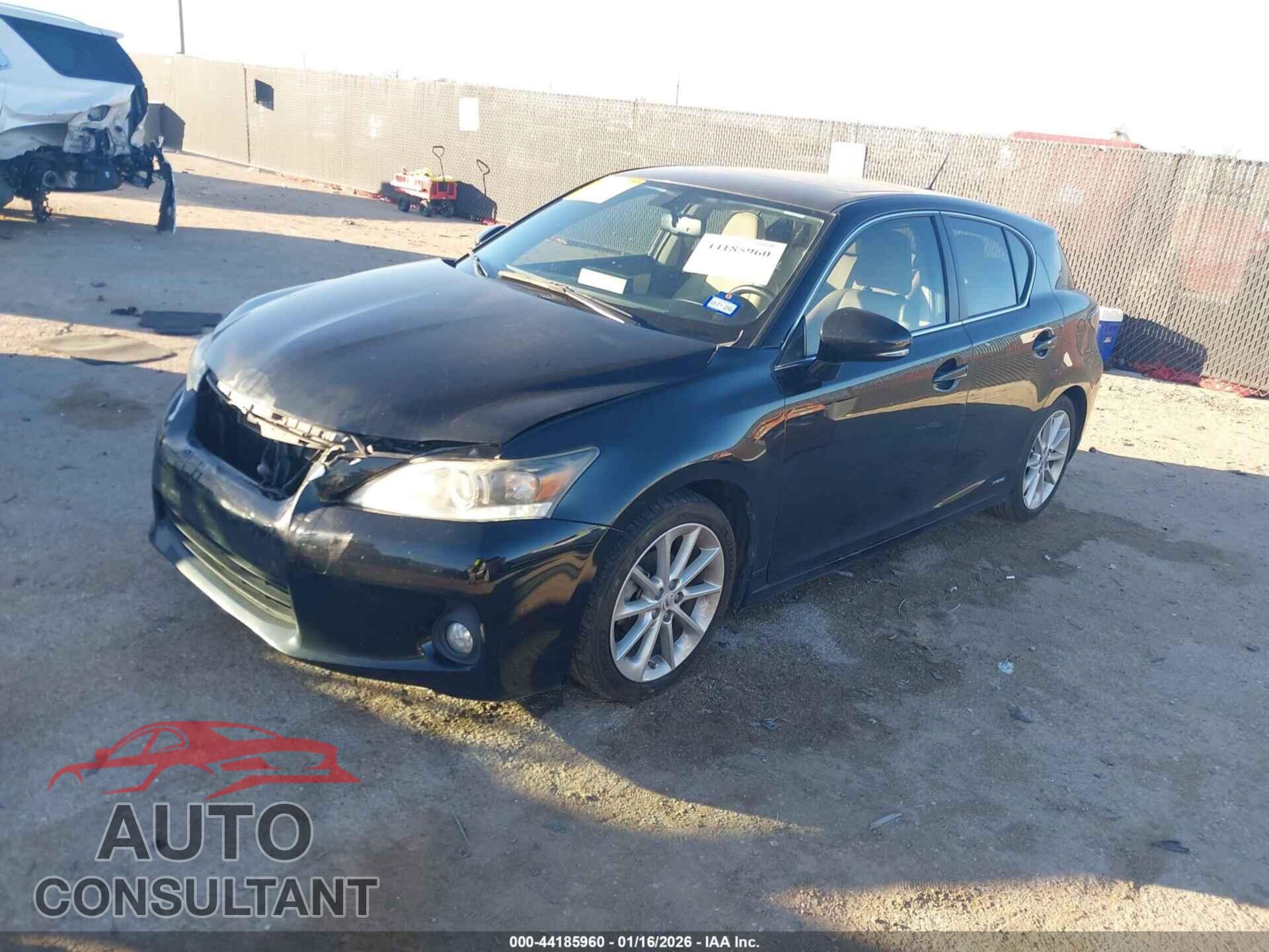 LEXUS CT 200H 2012 - JTHKD5BH8C2085111