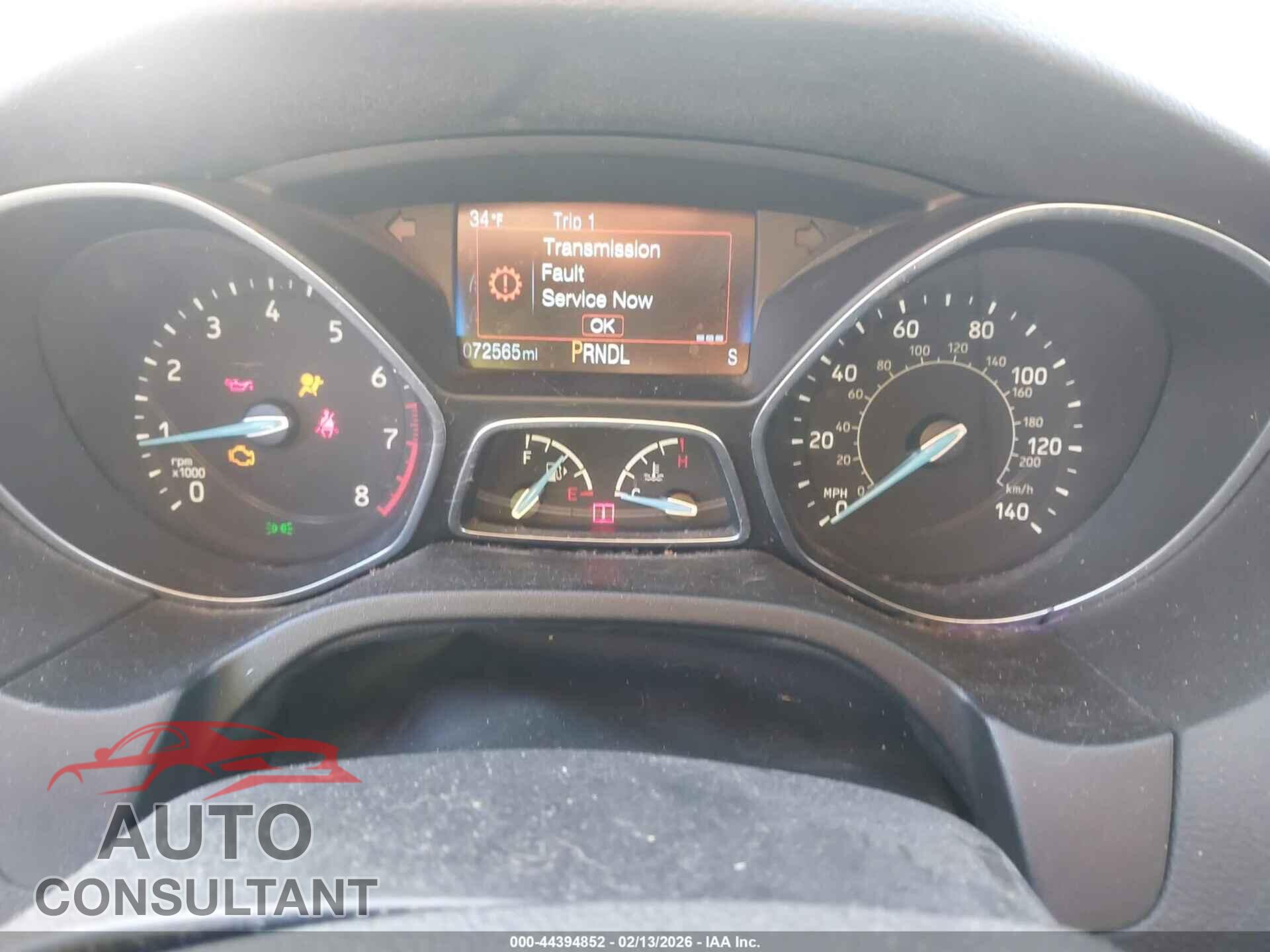 FORD FOCUS 2016 - 1FADP3F26GL291173