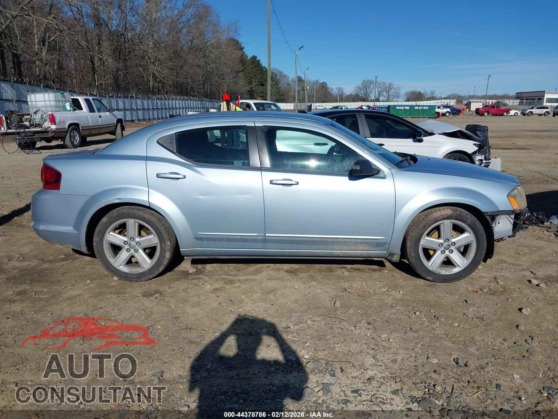 DODGE AVENGER 2013 - 1C3CDZAB9DN741492