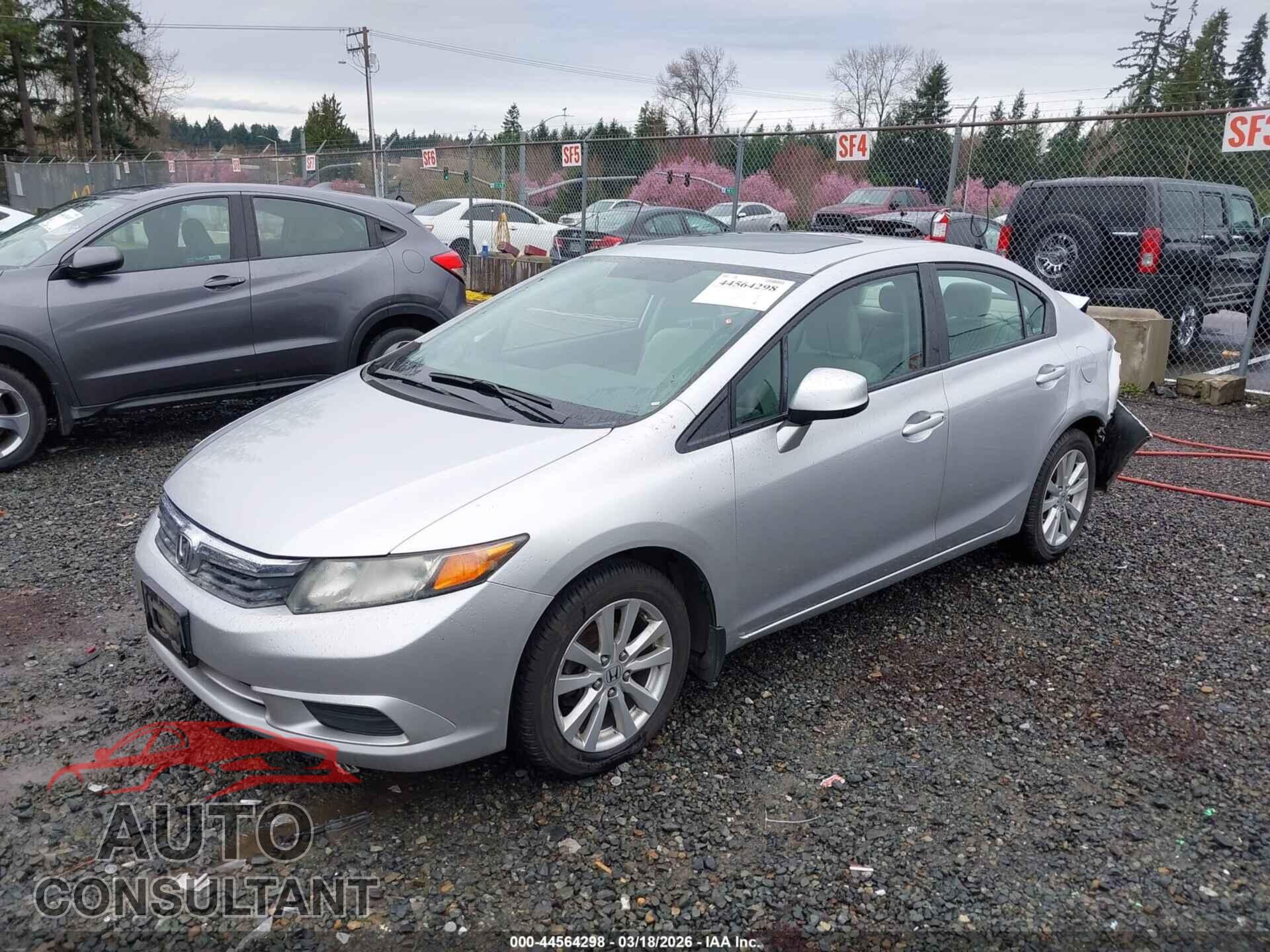 HONDA CIVIC 2012 - 19XFB2F87CE320375