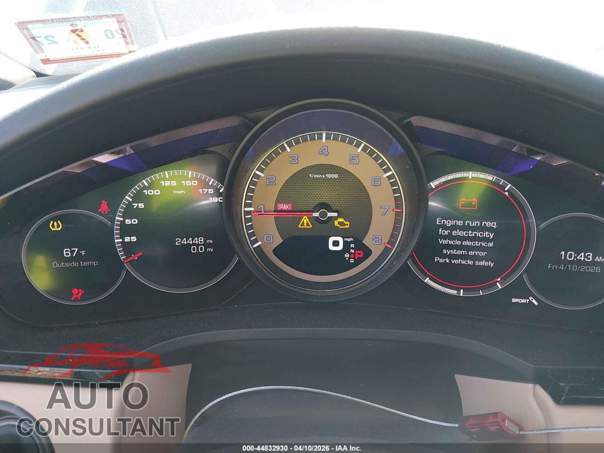PORSCHE CAYENNE 2020 - WP1AB2AY3LDA29034