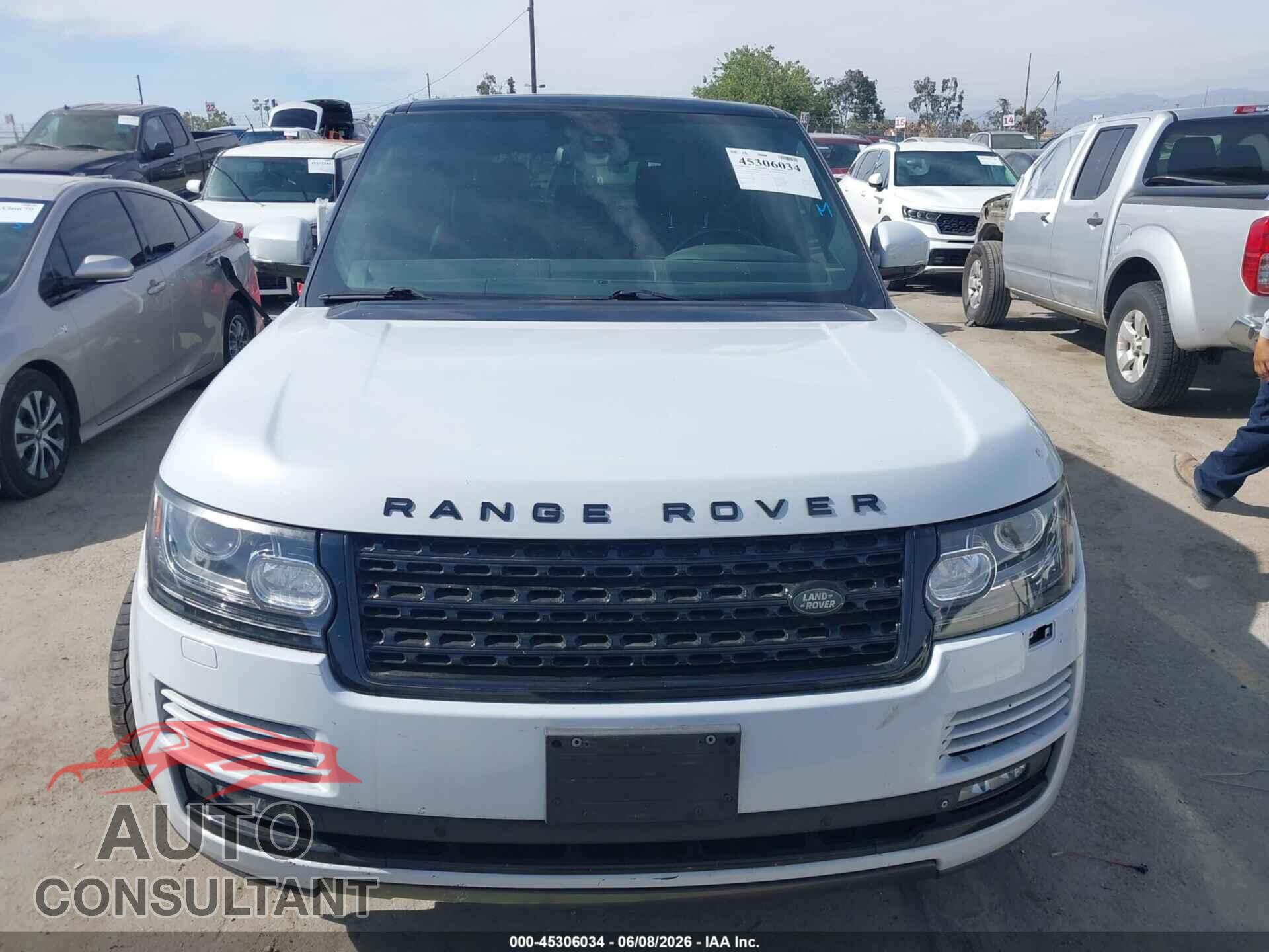 LAND ROVER RANGE ROVER 2015 - SALGS2TF9FA236419