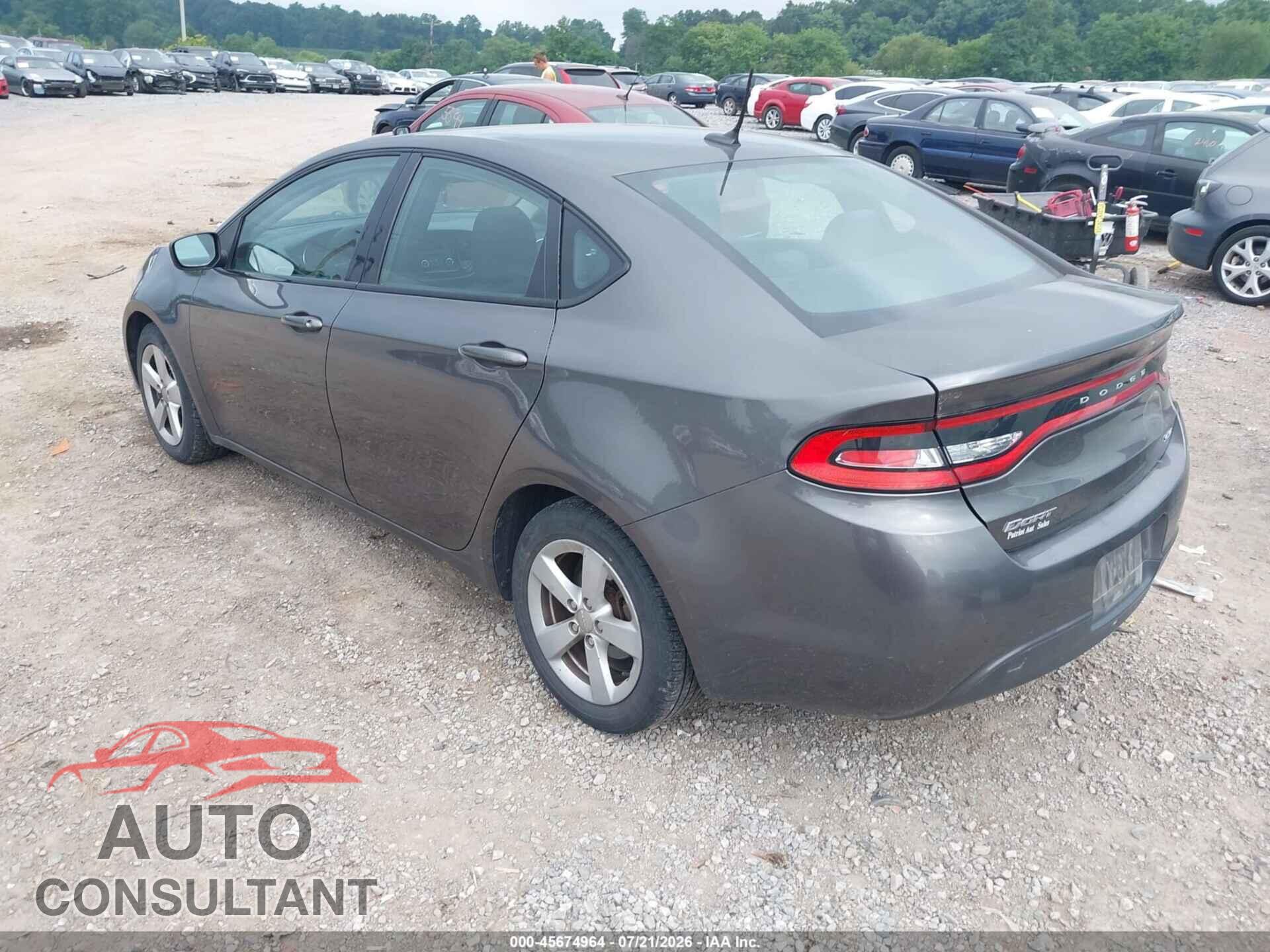 DODGE DART 2015 - 1C3CDFBB3FD306442