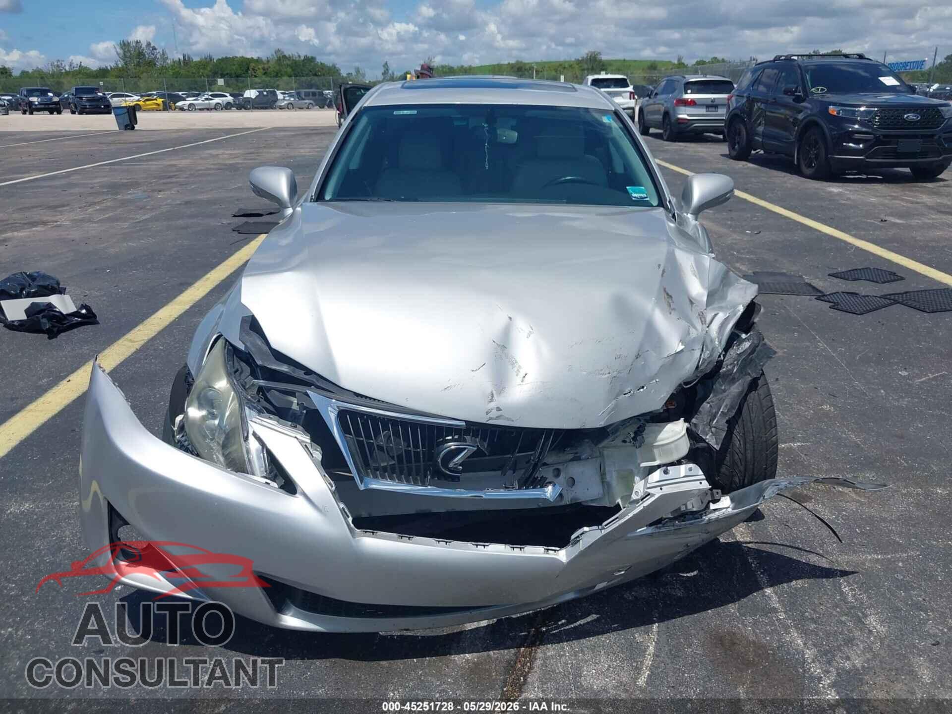 LEXUS IS 250 2012 - JTHBF5C21C5162498