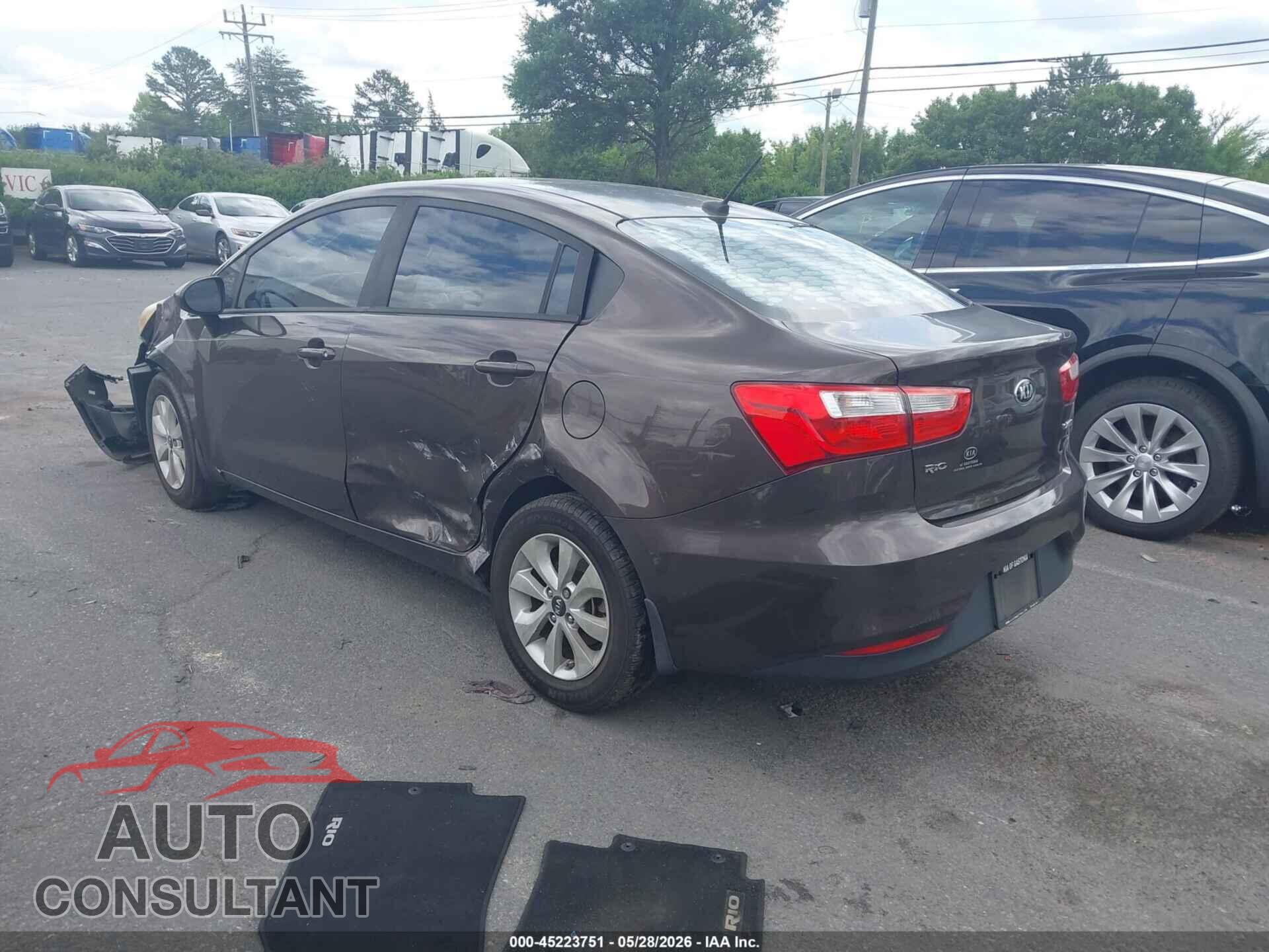 KIA RIO 2017 - KNADN4A34H6007686
